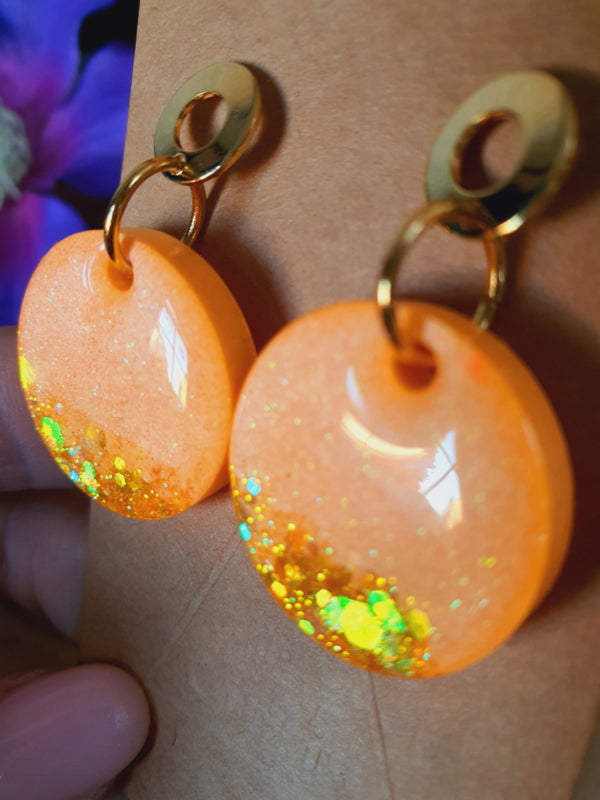 Resin oorbellen / oorhangers (set 14) Shine bright, Sparkle more :)