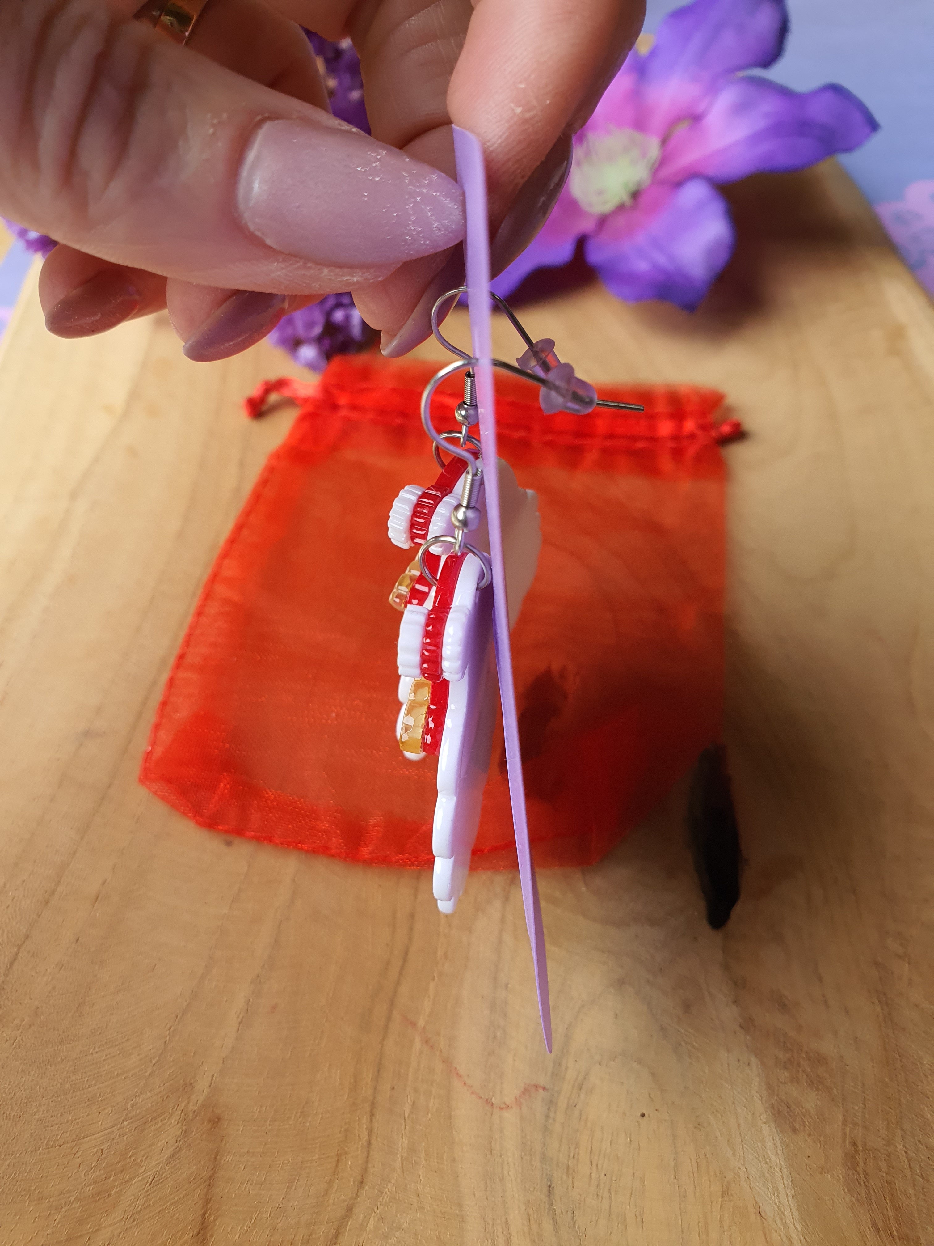 Kerstman oorhangers / oorbellen