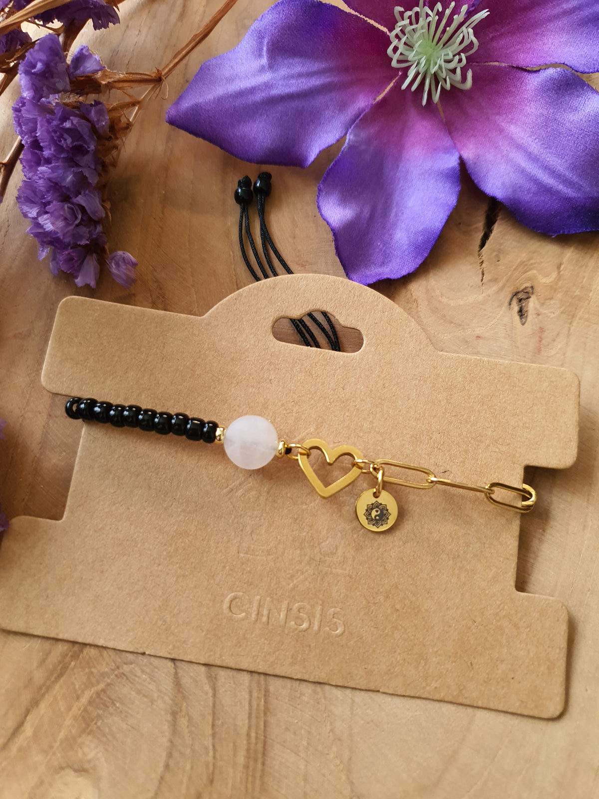 Rozenkwarts Edelsteen Armband. Perfect voor Valentijnsdag / Moederdag!