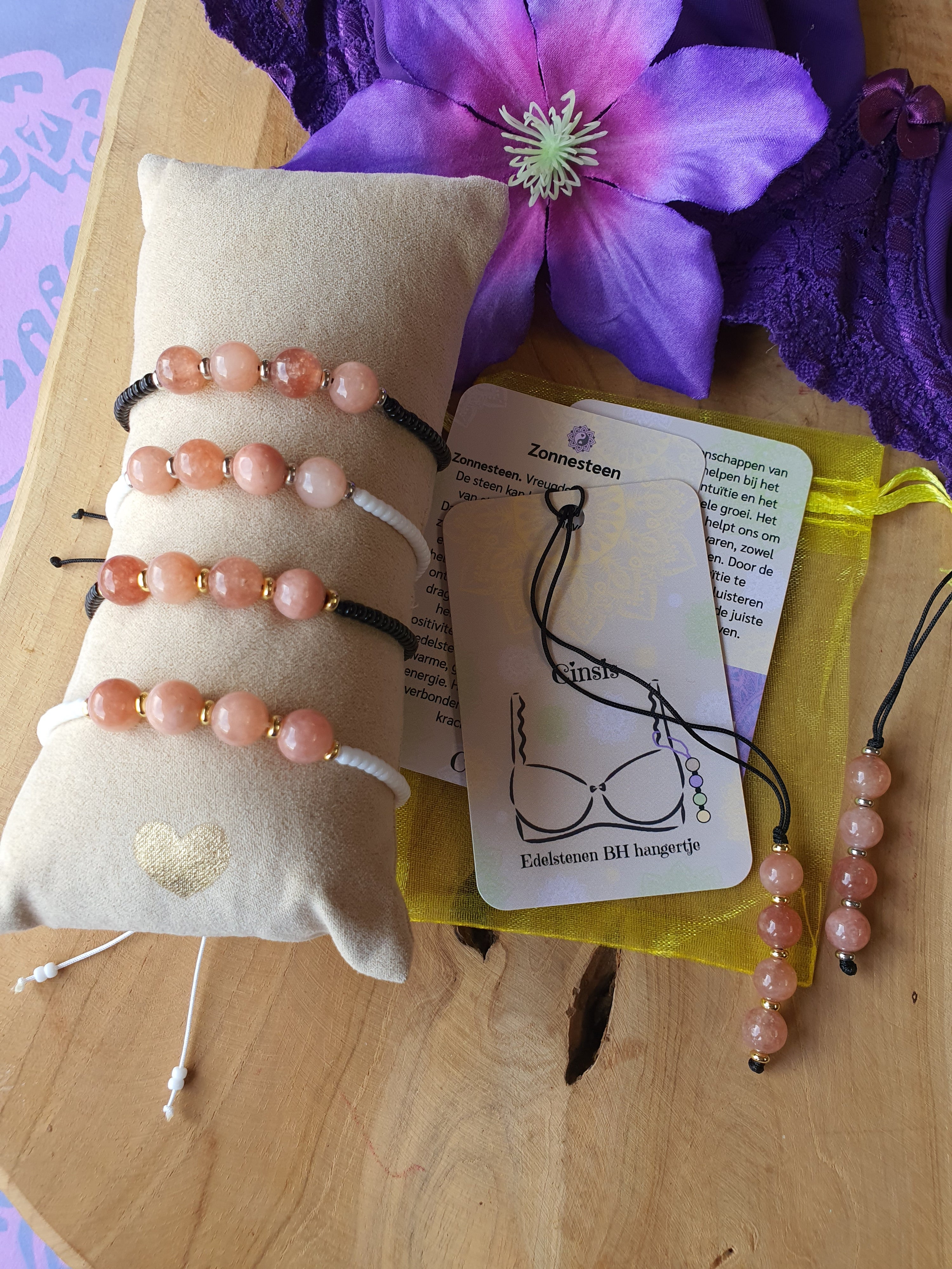 Edelstenen Armband handgemaakt Zonnesteen