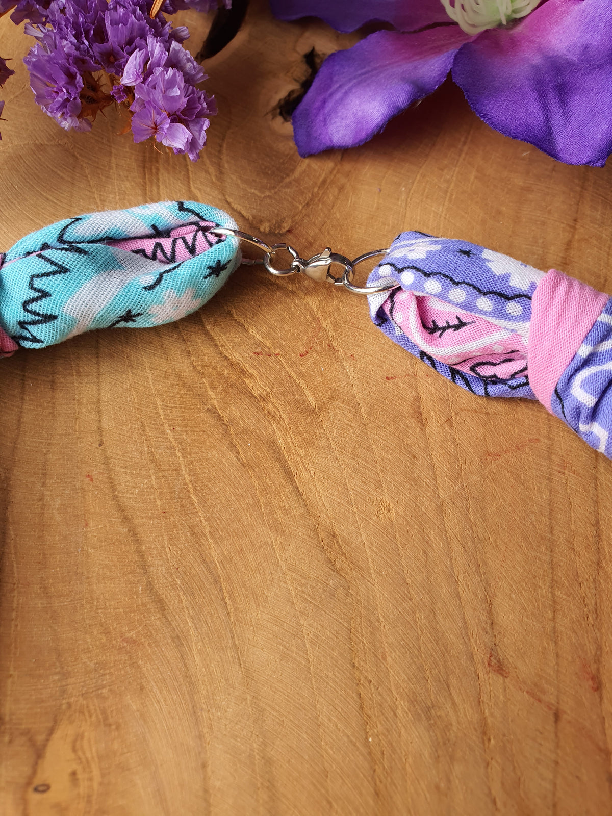 Ibiza Bandana Ketting met RVS zilver