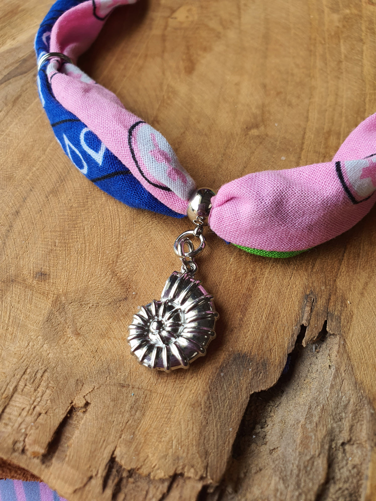 Ibiza Bandana Ketting met RVS zilver