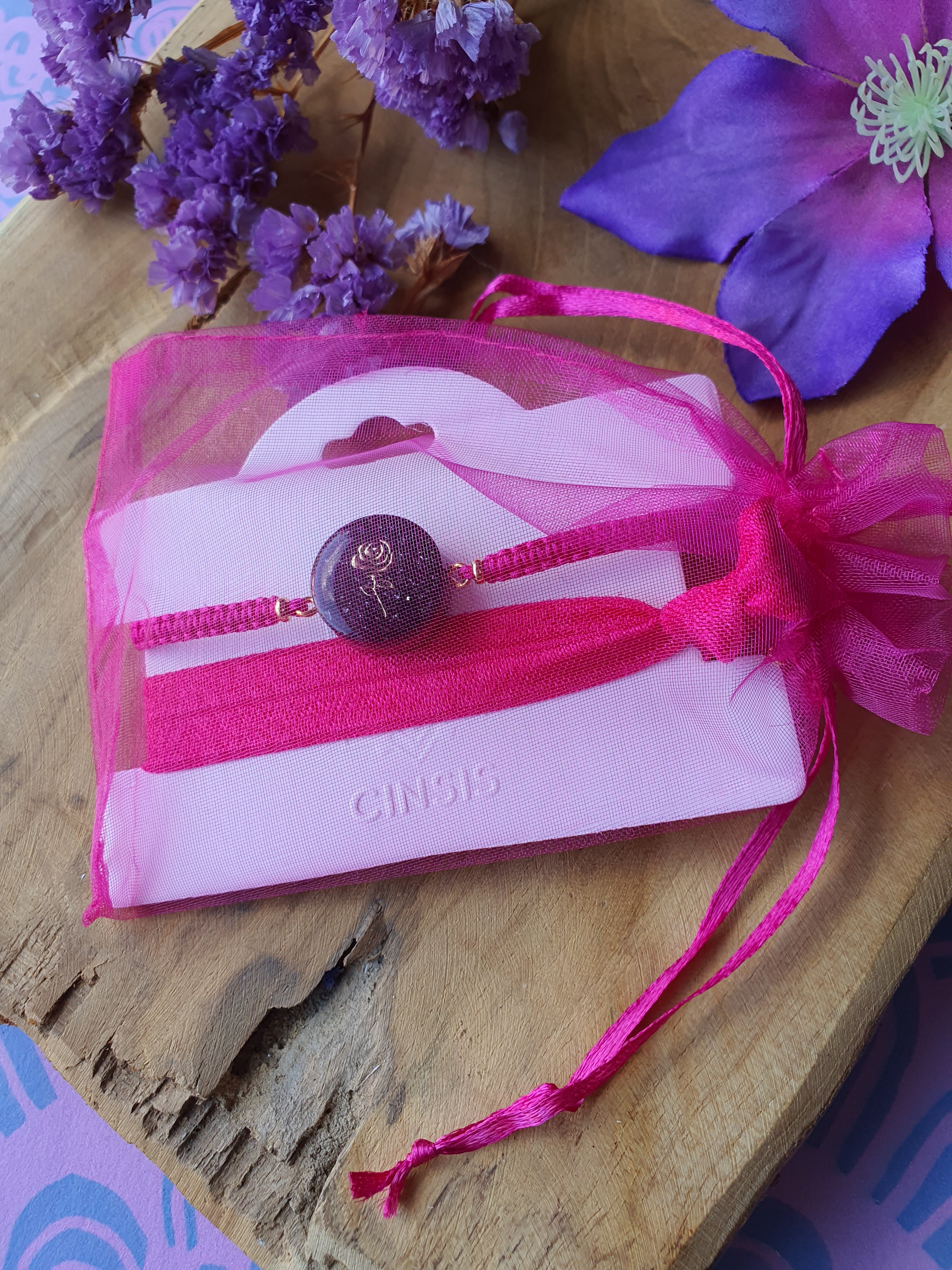 Cinsis Orgonite mix: orgonite armband 2 in 1 nr 5018