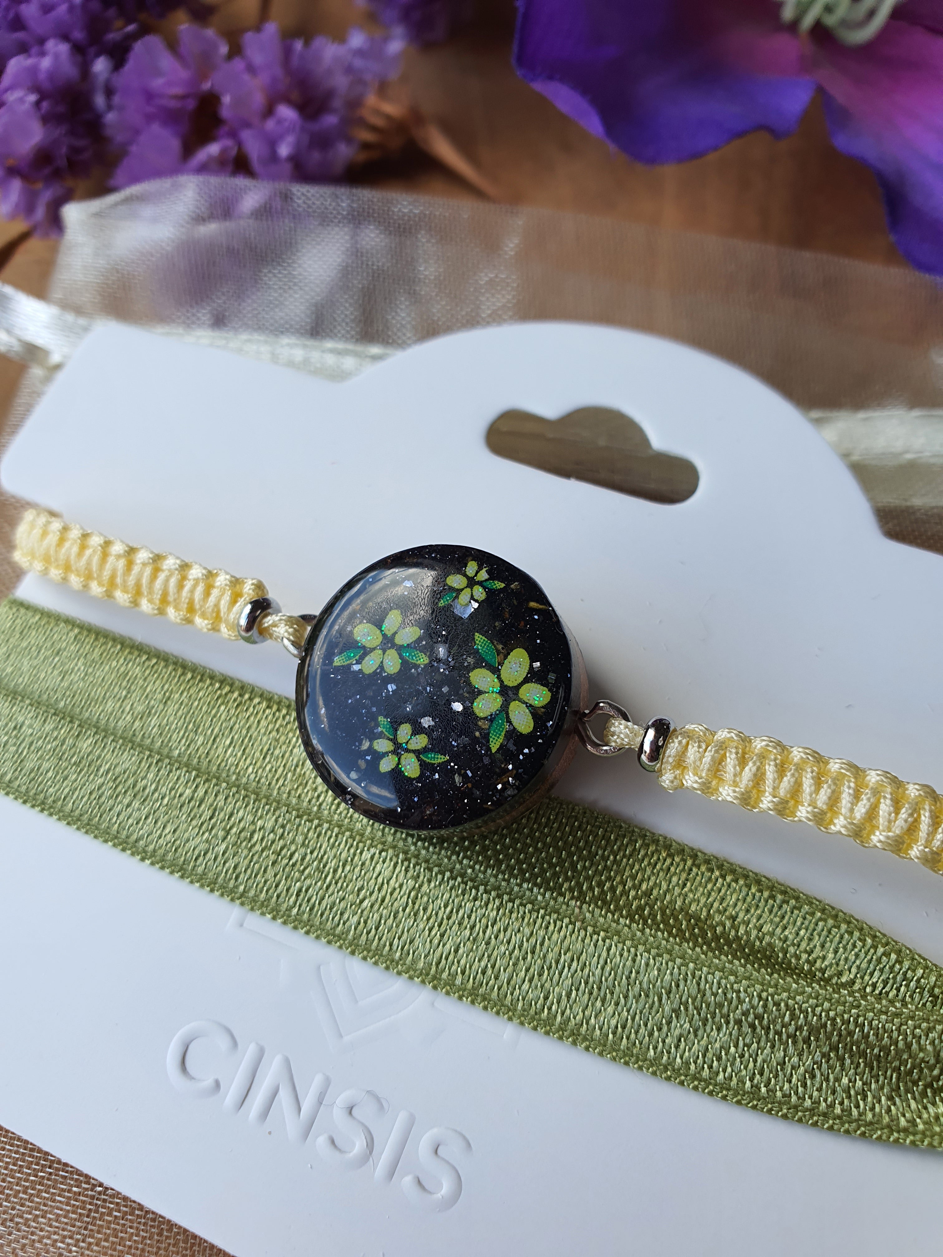 Cinsis Orgonite mix: Orgonite armband 2 in 1 nr 5012