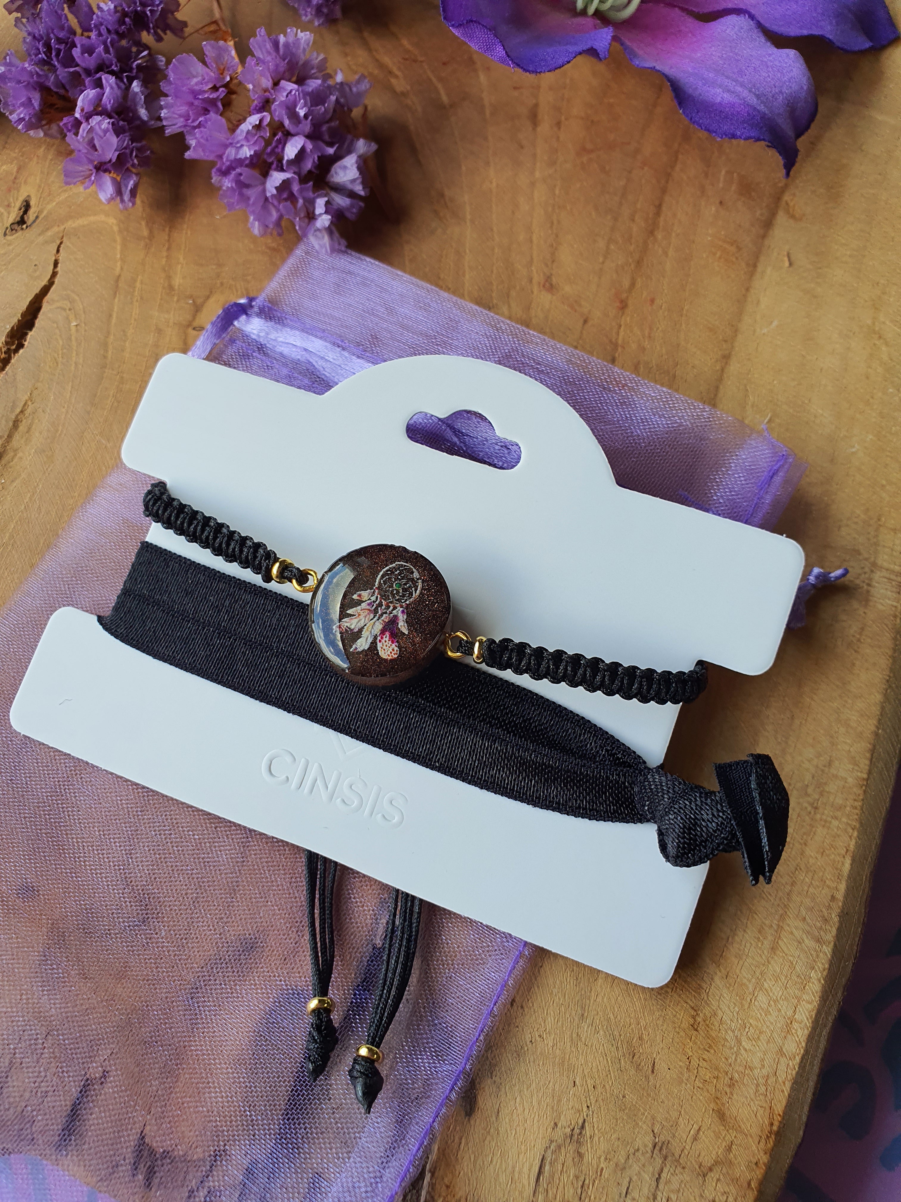 Cinsis Orgonite mix: orgonite armband 2 in 1 nr 5016