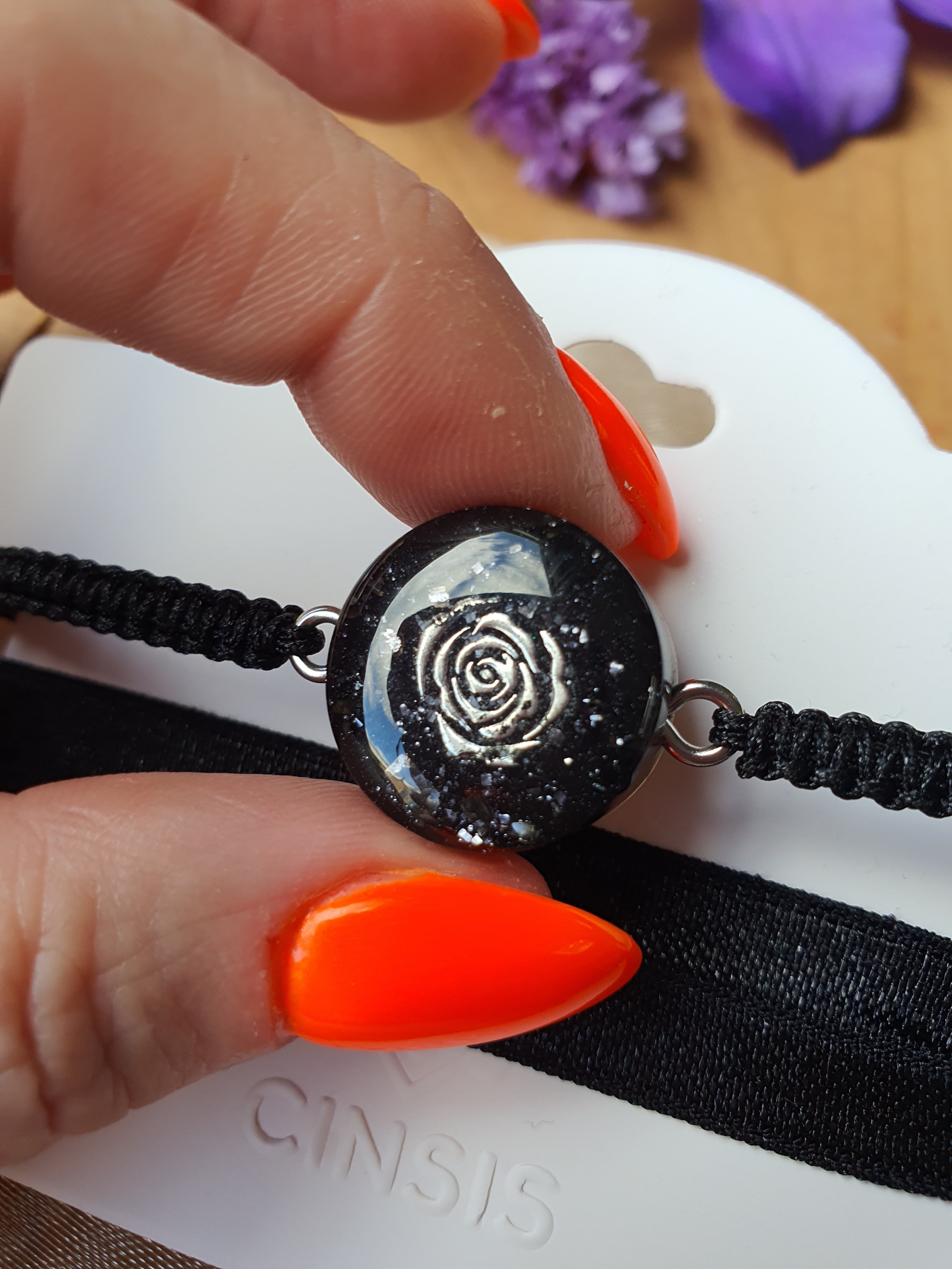 Cinsis Orgonite mix: Orgonite armband nr 5002