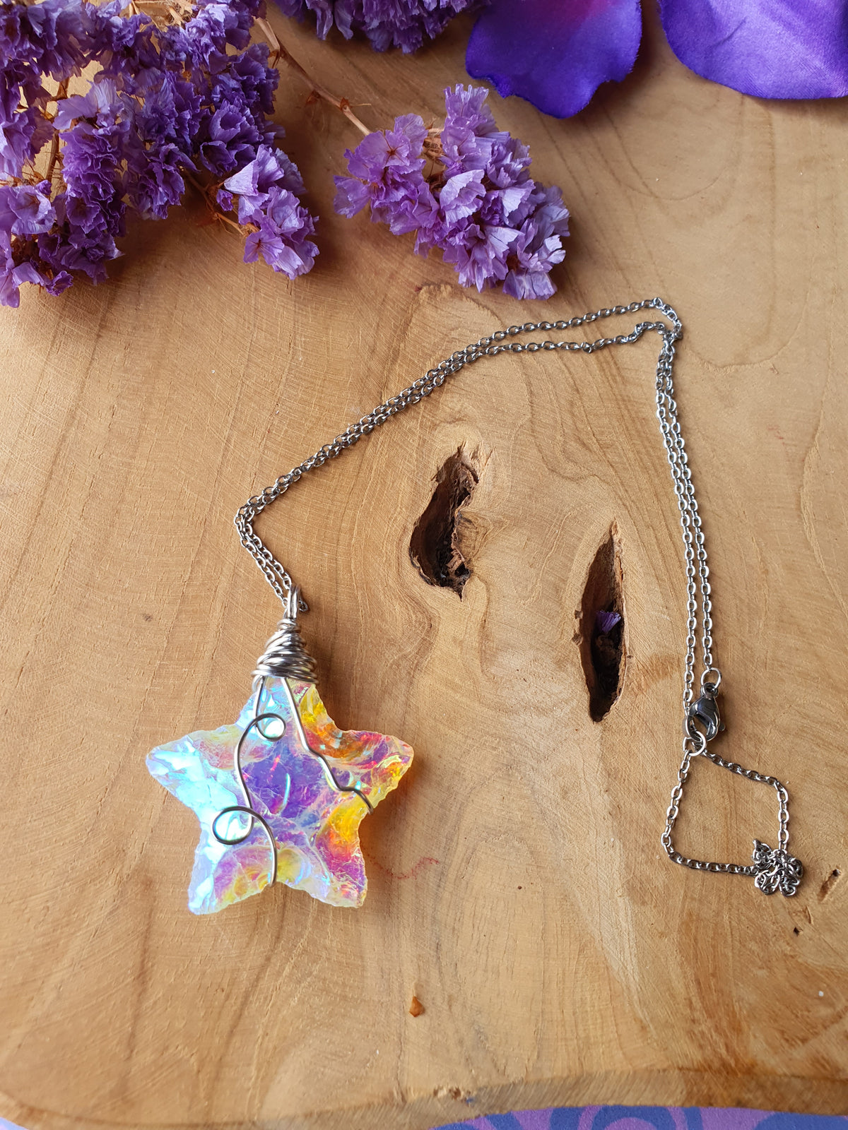 Wire Wrapped Ster hanger Angel Aura (nr 11)