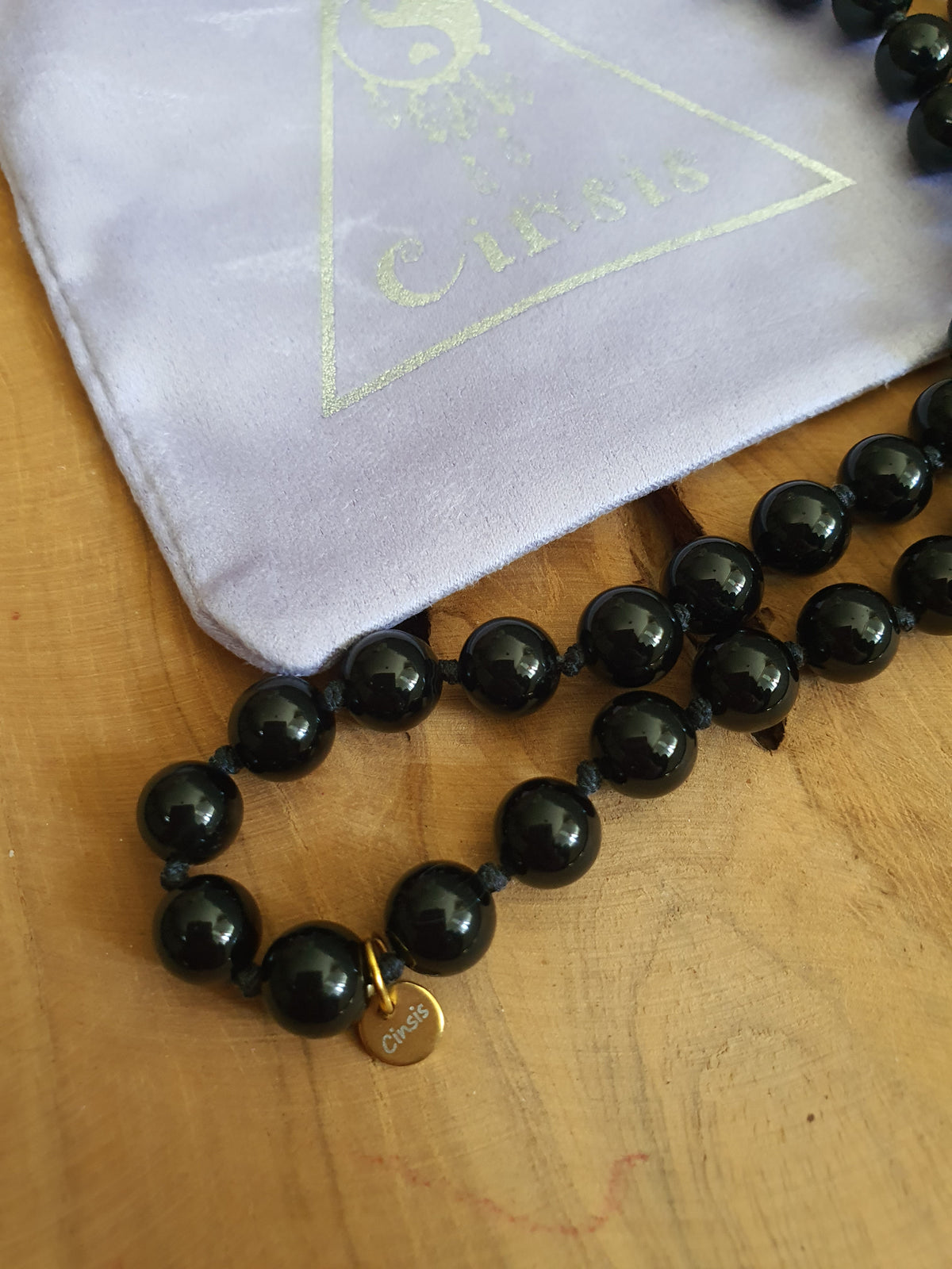 Edelstenen Mala Onyx met Tijgeroog