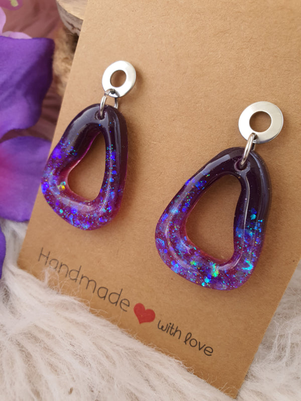 Resin oorbellen / oorhangers (set 19) Shine bright, Sparkle more :)