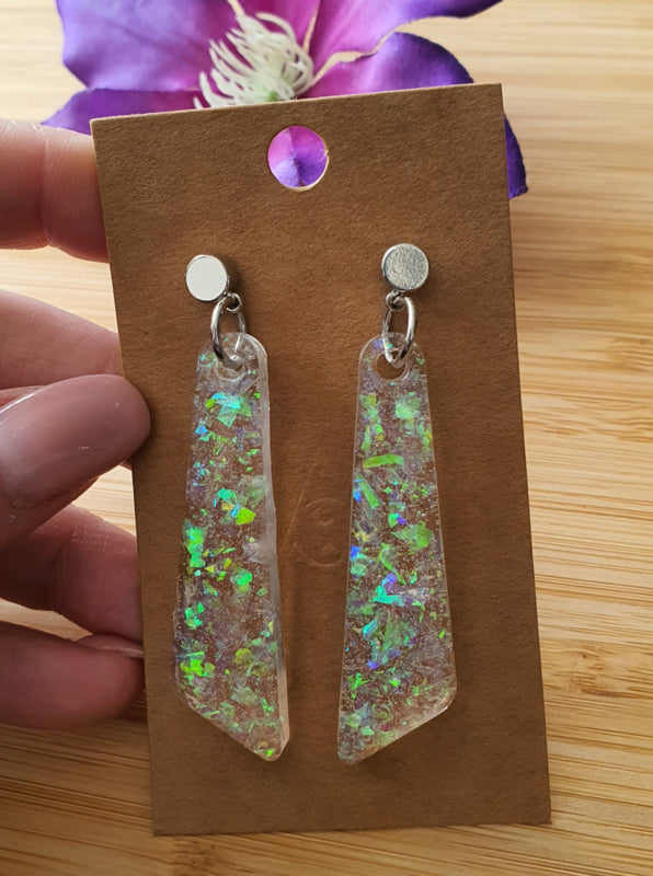 Resin oorbellen / oorhangers (set 11) Shine bright, Sparkle more :)