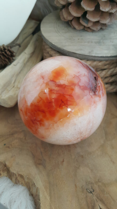 Carneool bol +/- 9cm (nr 2)