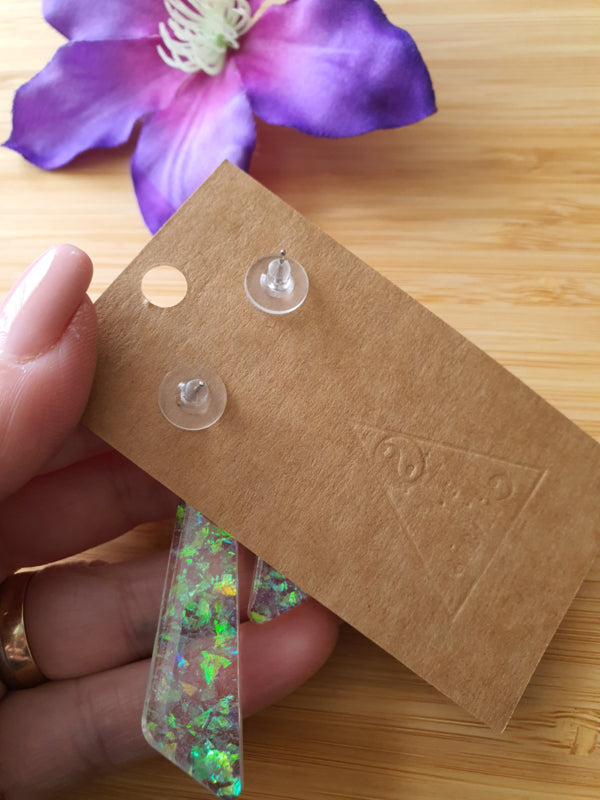 Resin oorbellen / oorhangers (set 11) Shine bright, Sparkle more :)