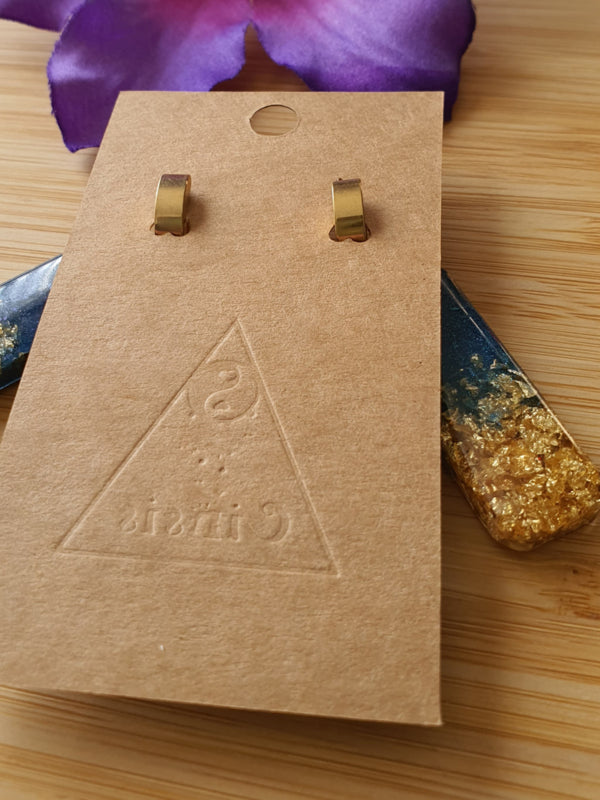 Resin oorbellen / oorhangers (set 5) Shine bright, Sparkle more :)