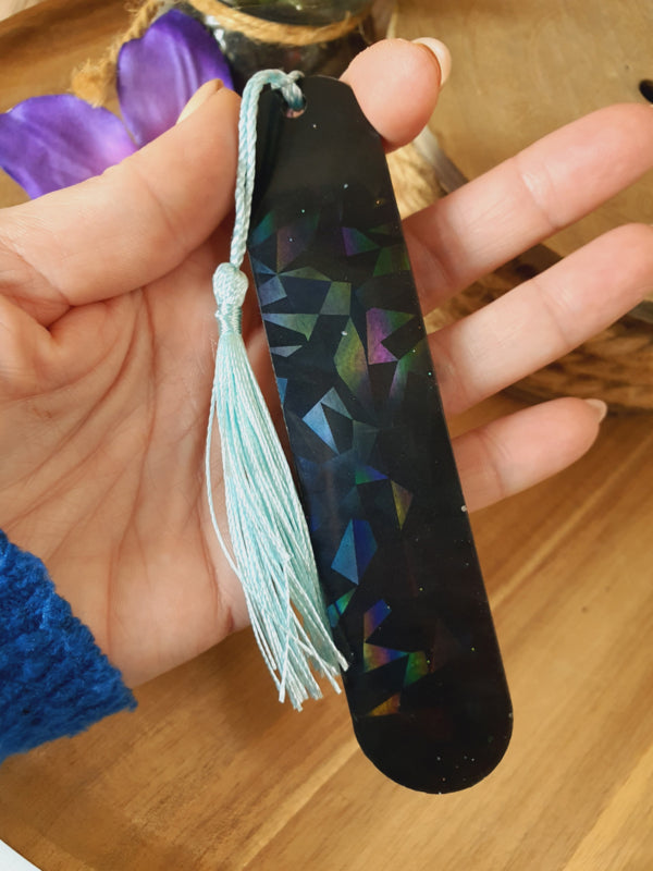 Boekenlegger resin art "Enjoy the moment".