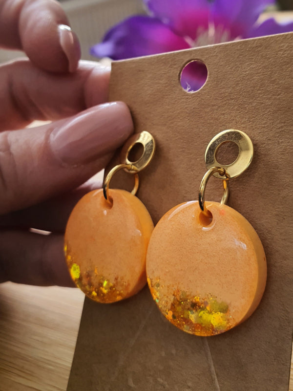Resin oorbellen / oorhangers (set 14) Shine bright, Sparkle more :)