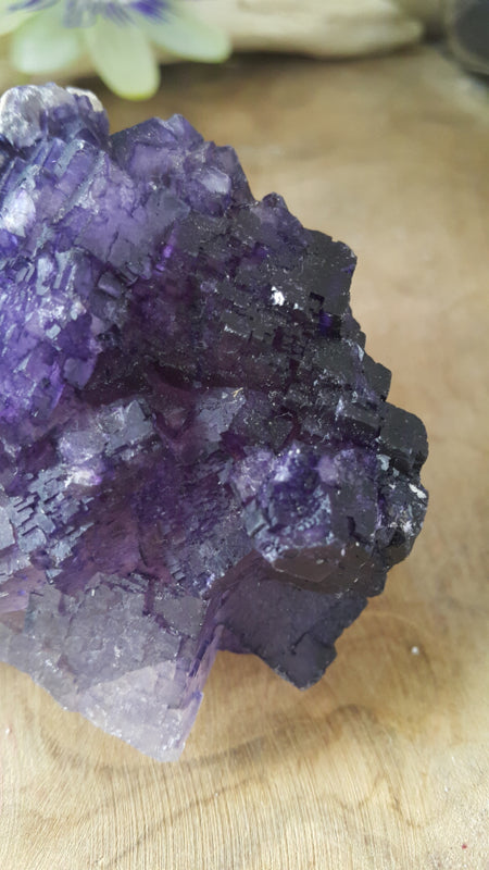 Paars Fluoriet kristal cluster (nr 2)