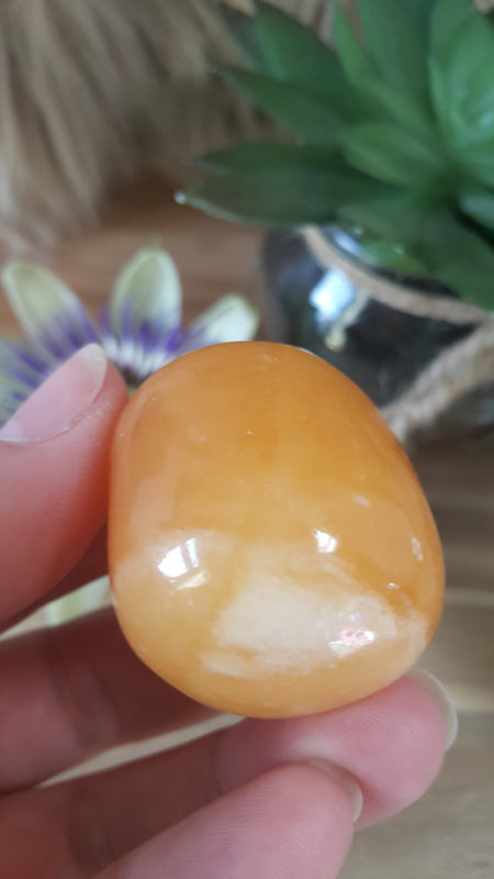 Oranje Calciet handsteen