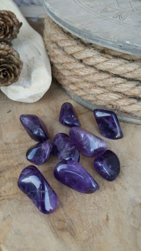 Amethist trommelsteen 5-10 gram
