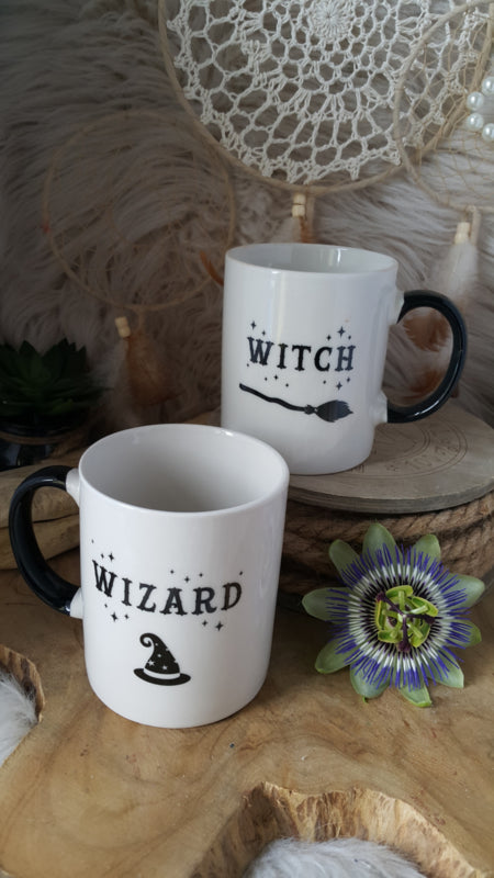 Beker / Mok set "Witch and Wizard"