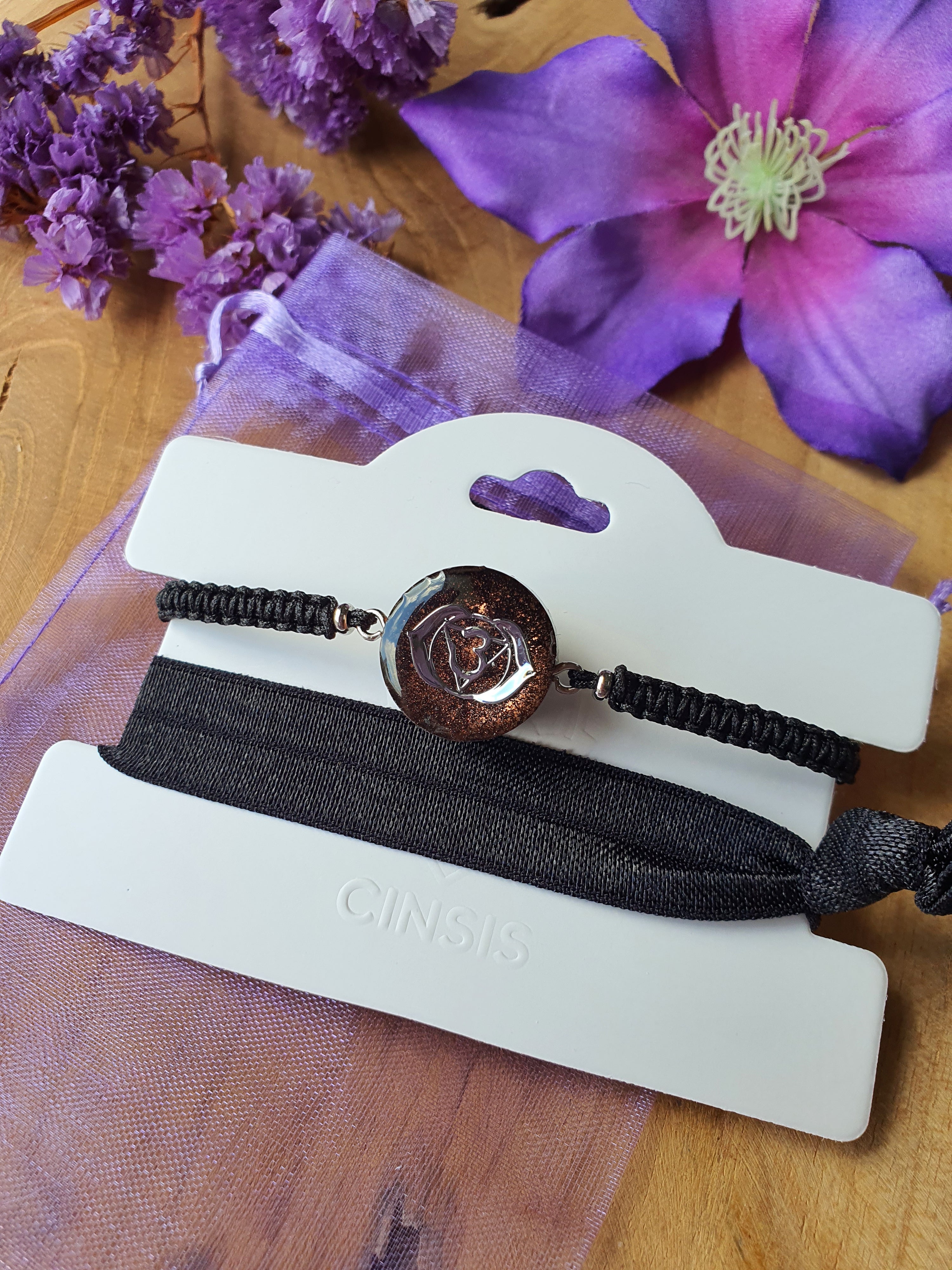 Cinsis Orgonite mix: orgonite armband 2 in 1 nr 5015