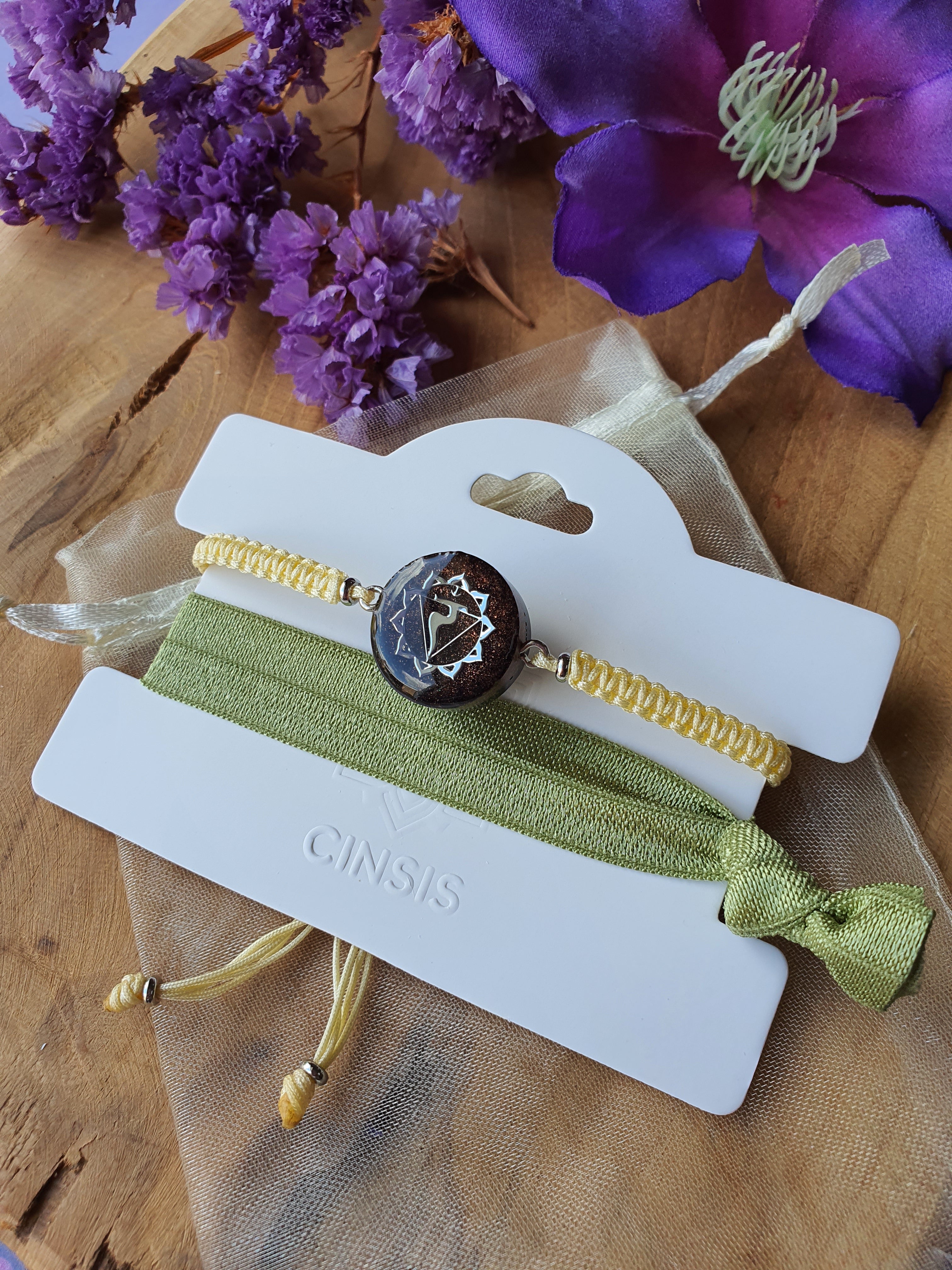 Cinsis Orgonite mix: Orgonite armband 2 in 1 nr 5012