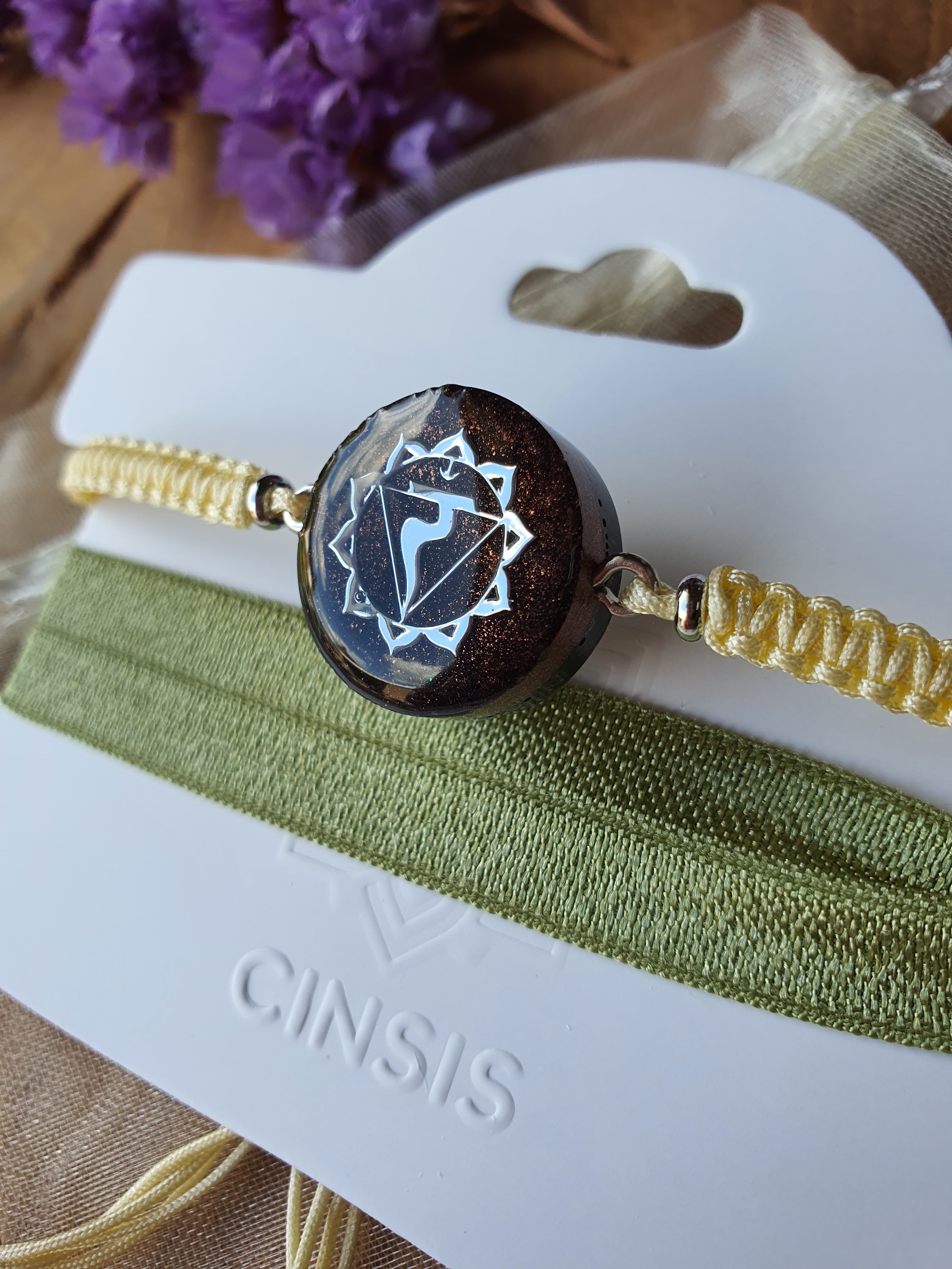 Cinsis Orgonite mix: Orgonite armband 2 in 1 nr 5012