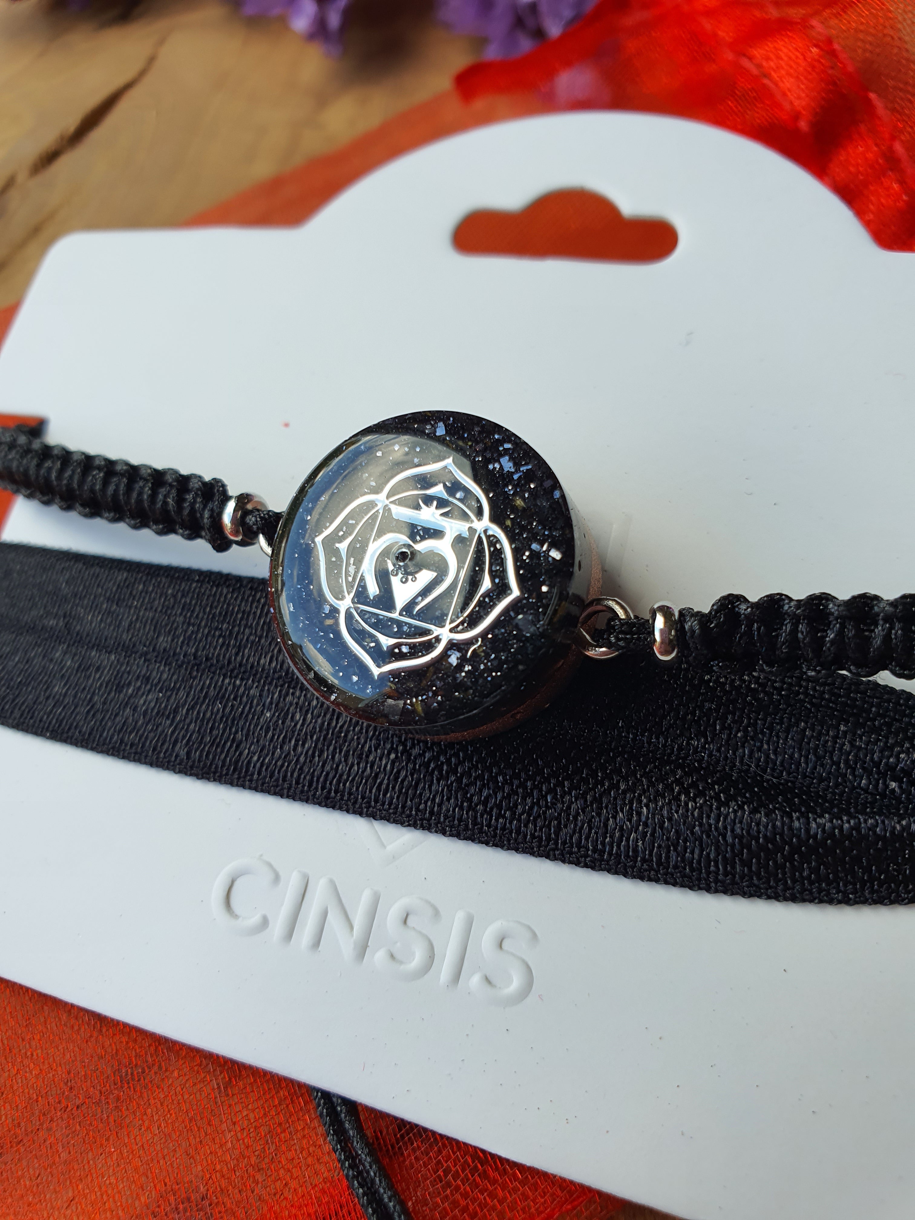 Cinsis Orgonite mix: Orgonite armband 2 in 1 nr 5009