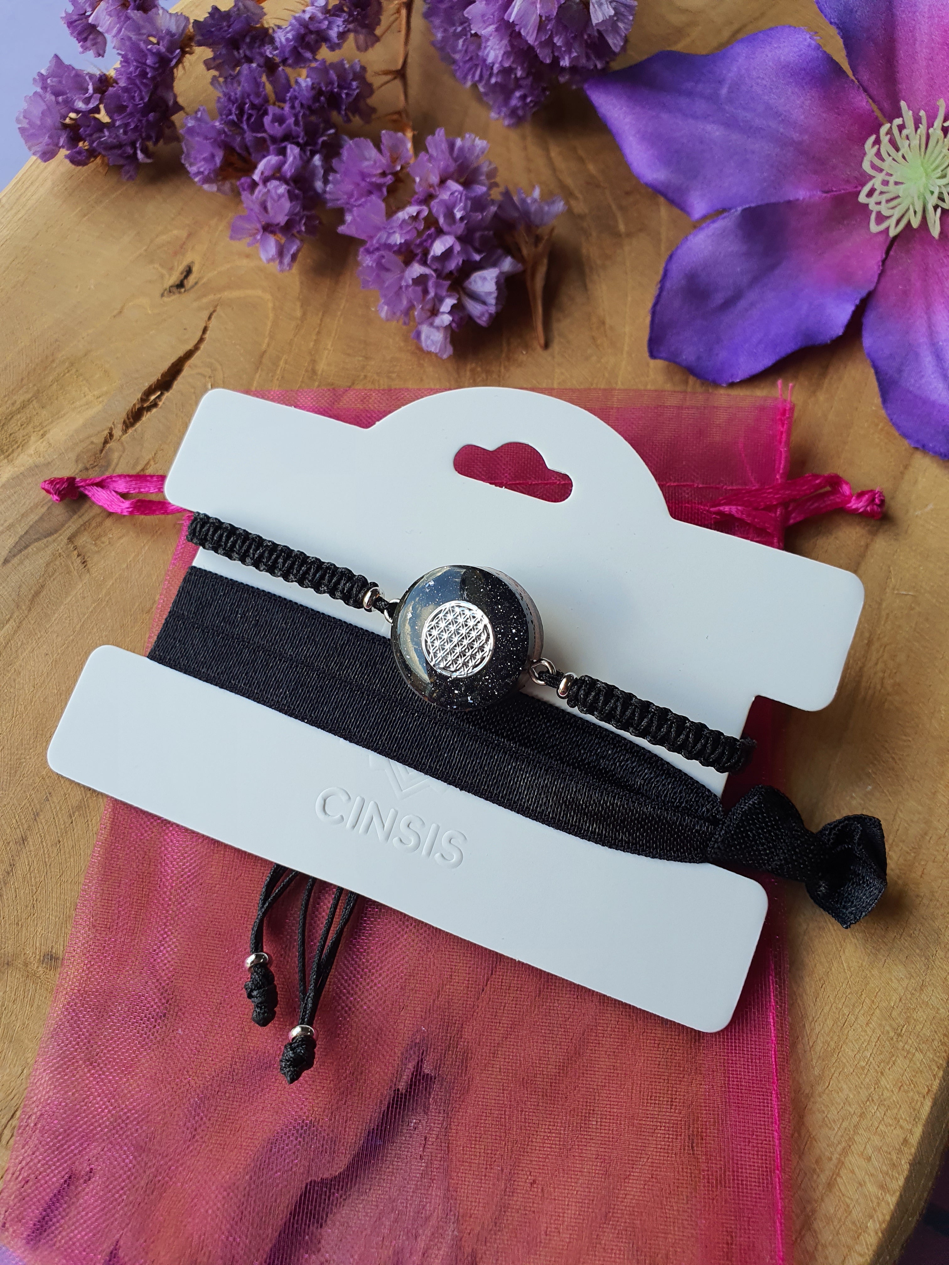 Cinsis Orgonite mix: orgonite armband 2 in 1 nr 5017