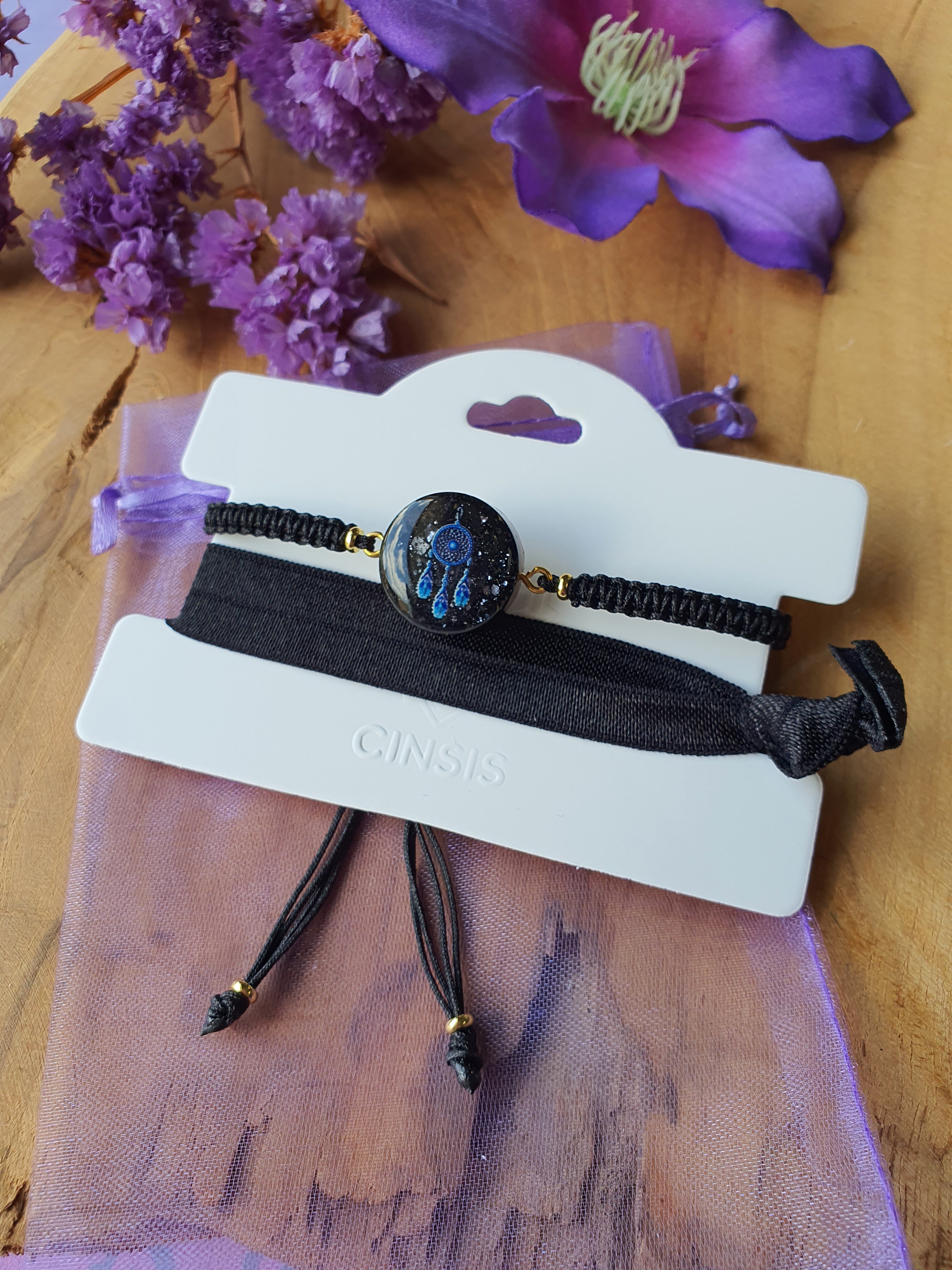 Cinsis Orgonite mix: orgonite armband 2 in 1 nr 5016