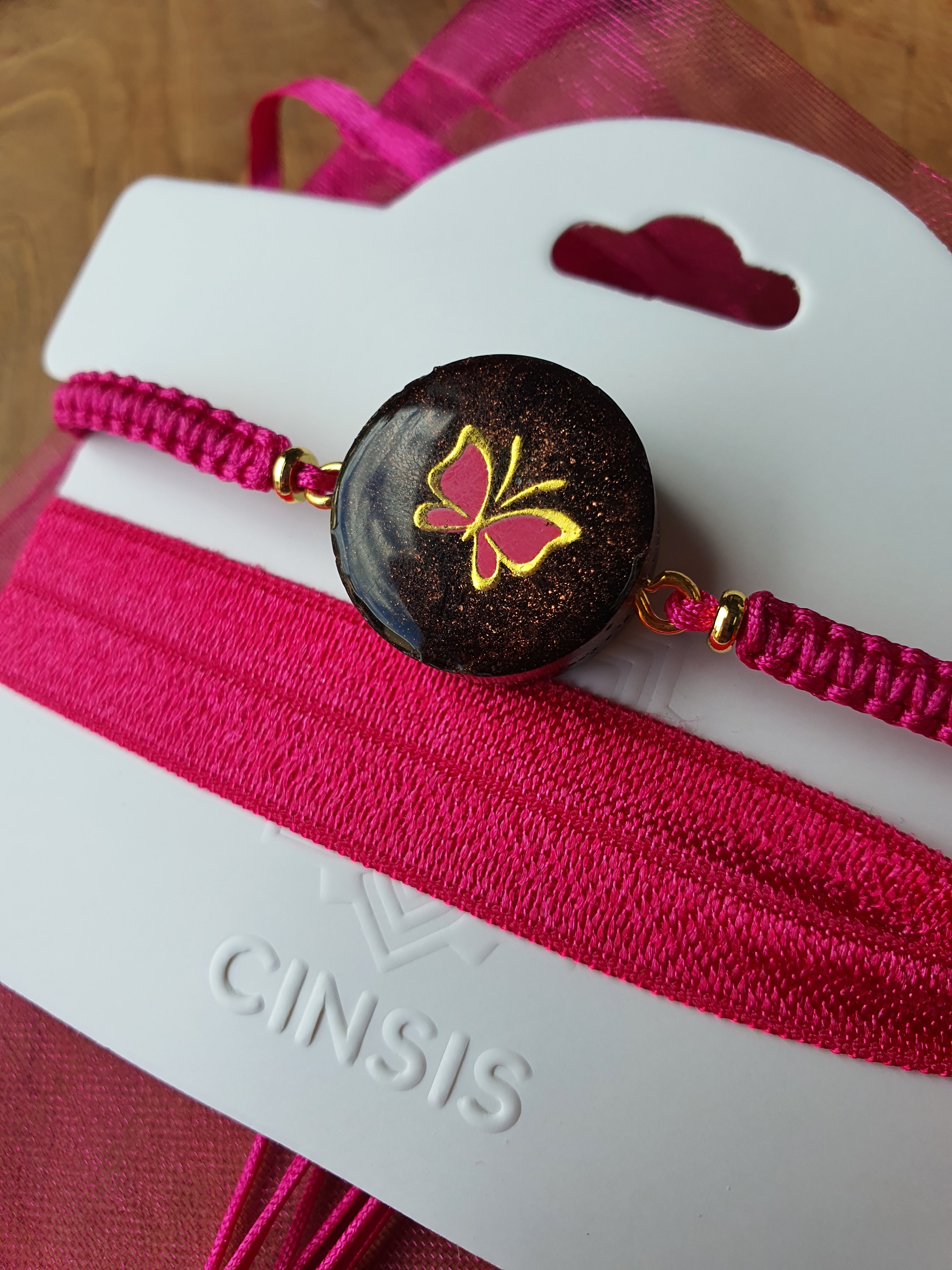 Cinsis Orgonite mix: orgonite armband 2 in 1 nr 5018