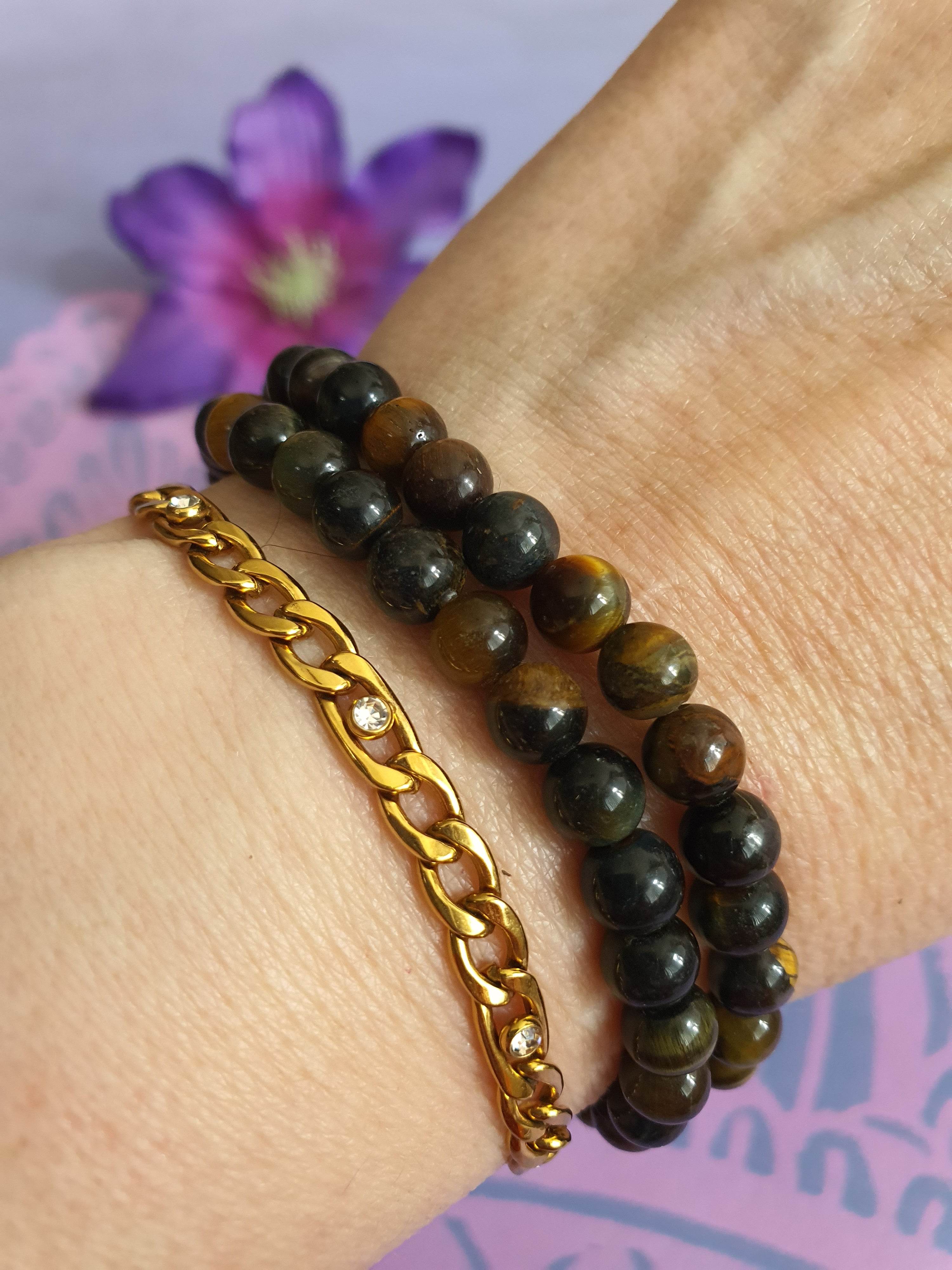 Edelsteen Kogel Armband Valkenoog 6 mm