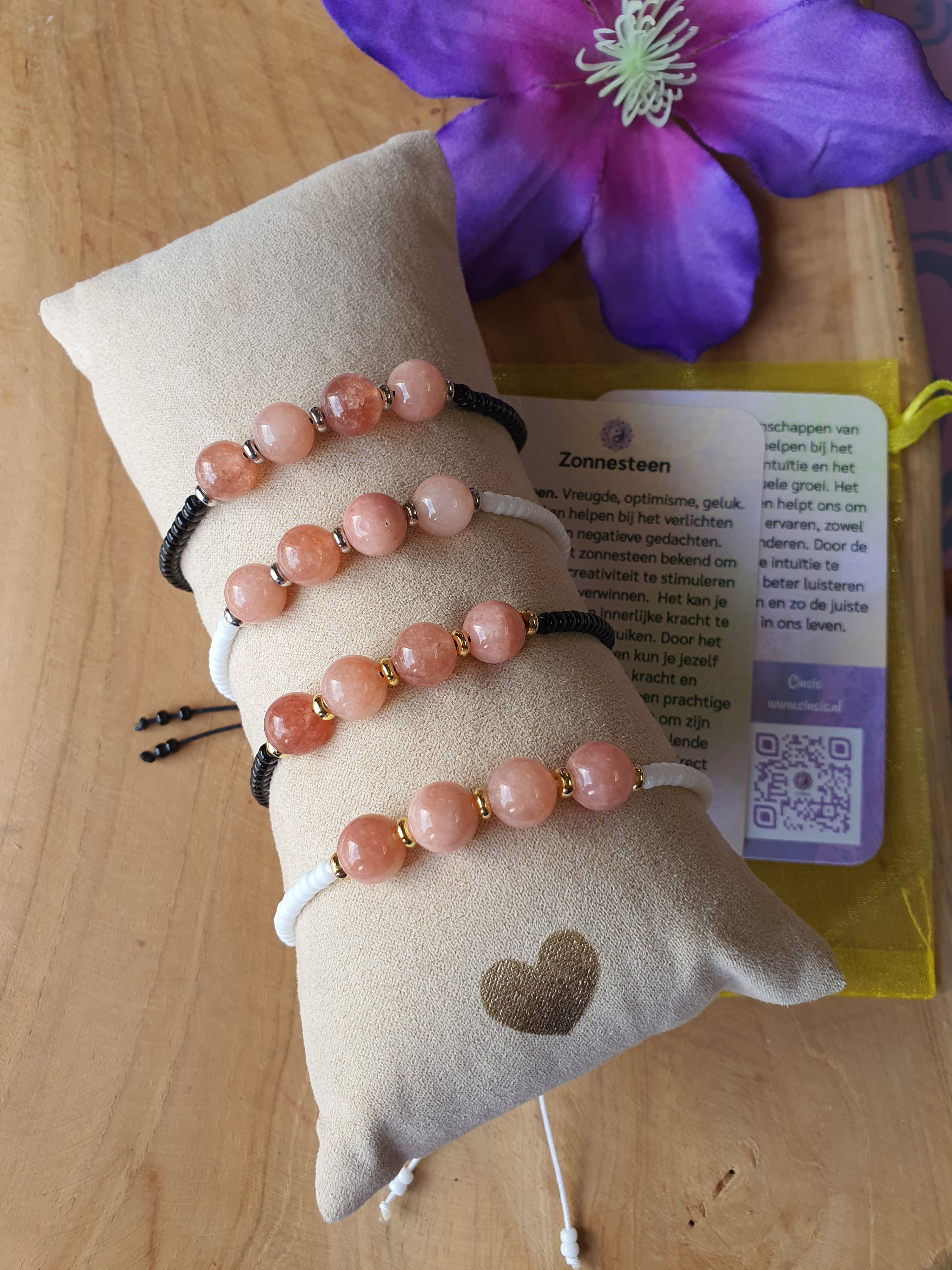Edelstenen Armband handgemaakt Zonnesteen