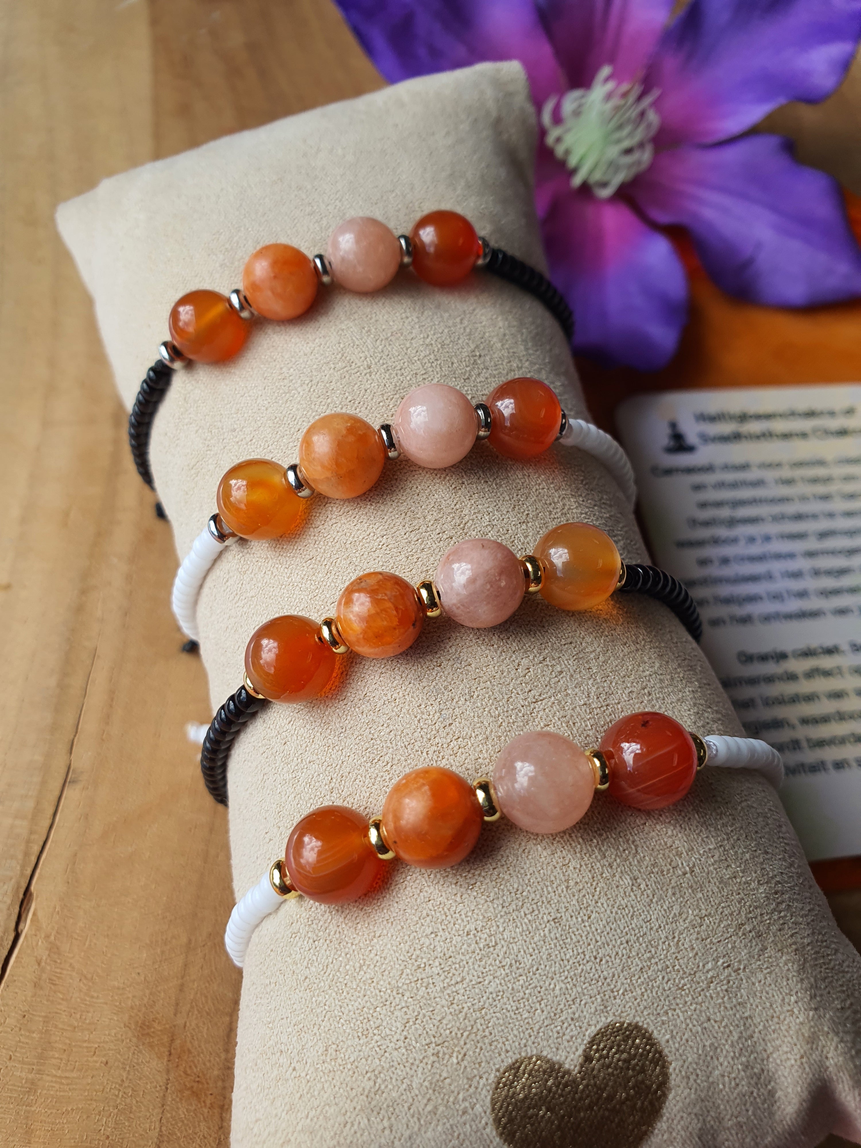 Edelstenen chakra Armband handgemaakt Sacraal chakra of Svadhisthana Chakra