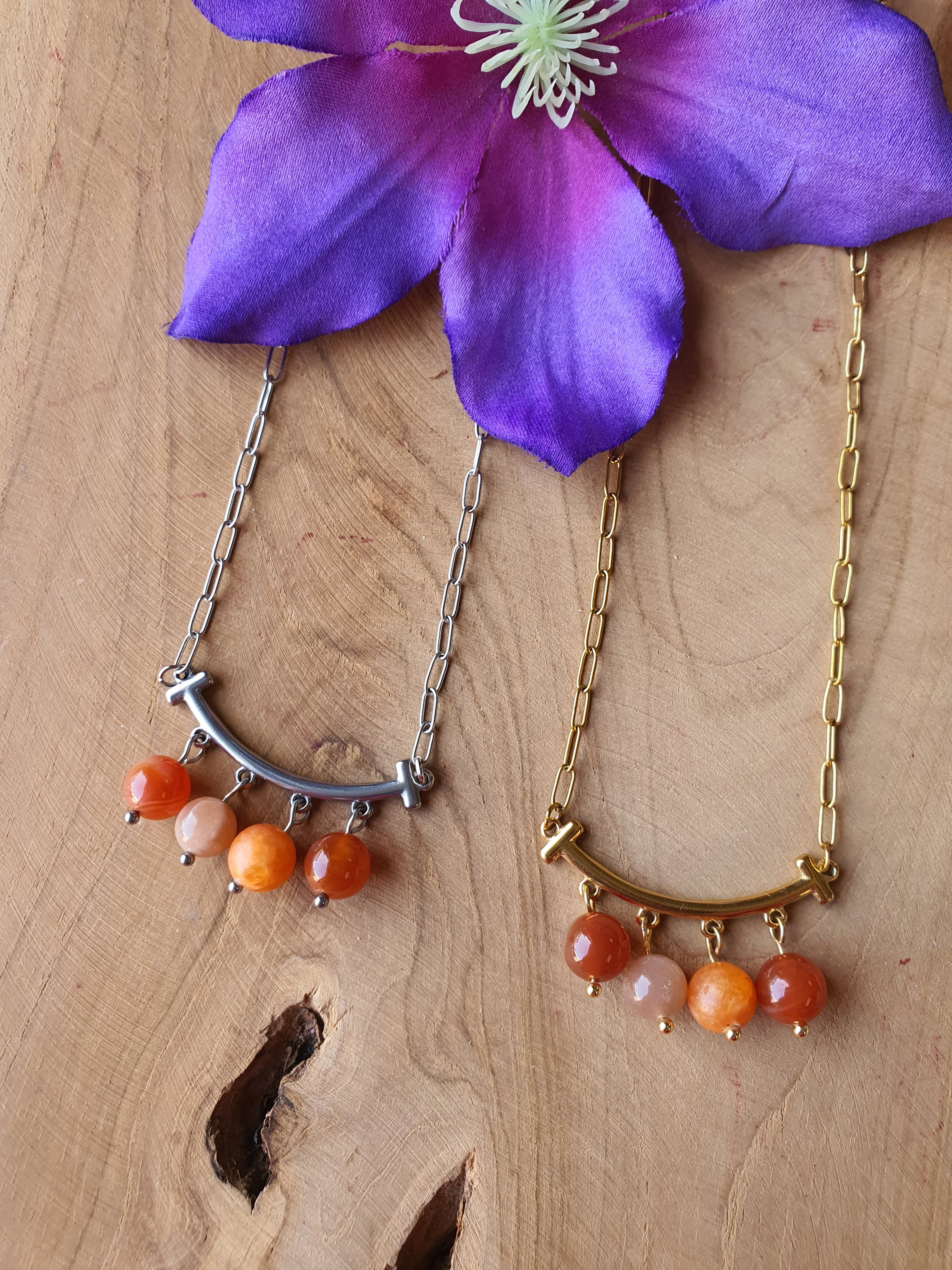 Edelstenen chakra ketting Heiligbeenchakra oftewel Sacraalchakra