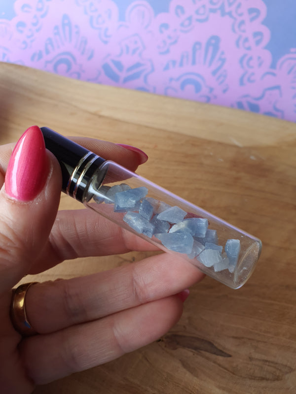 Essentiële olie Roller flesje Blauwe Calciet