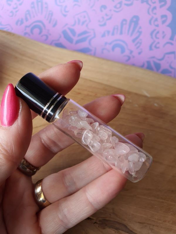 Essentiële olie Roller flesje Rozenkwarts