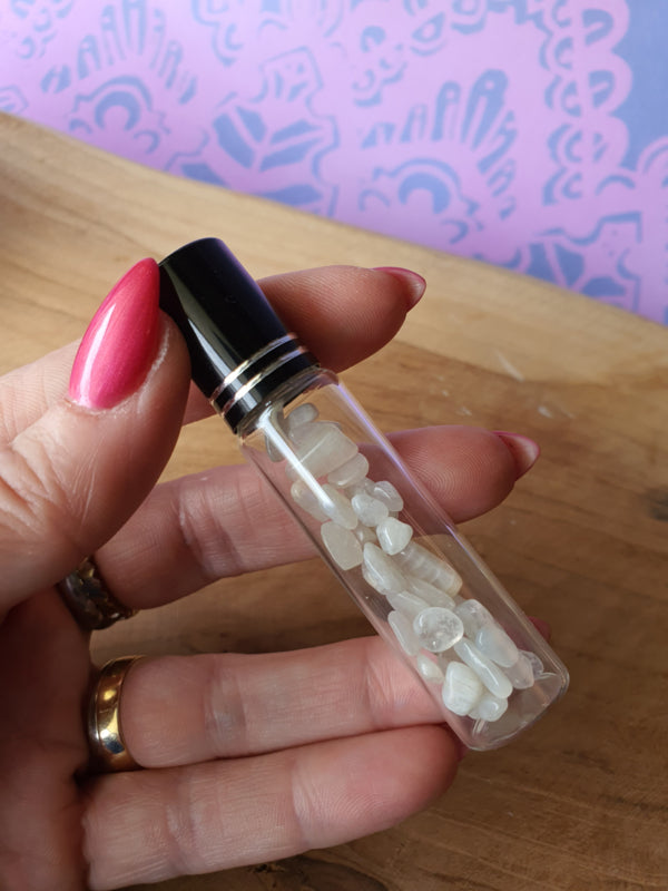 Essentiële olie Roller flesje Witte Maansteen
