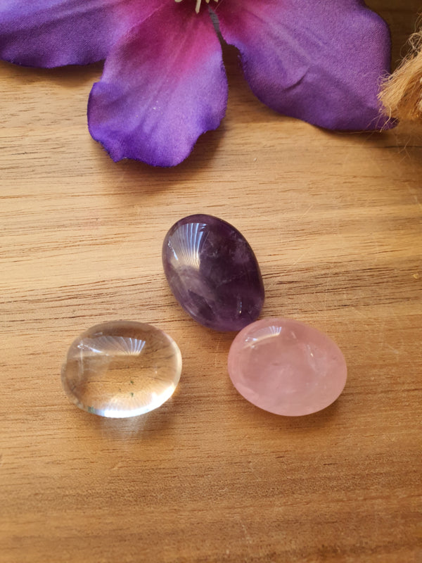 Gouden driehoek set rond geslepen klein (set 1)