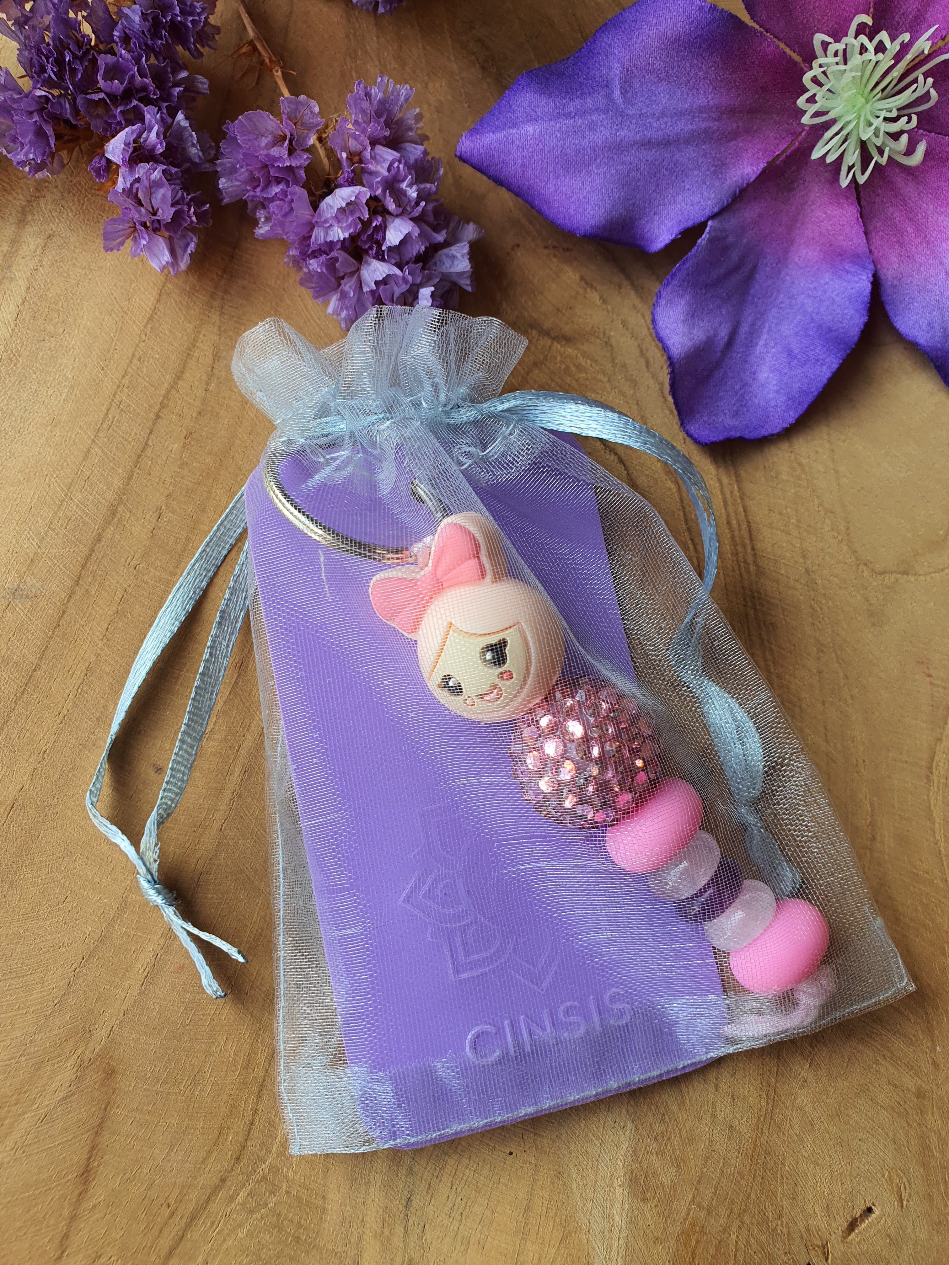 Gouden driehoek sleutelhanger