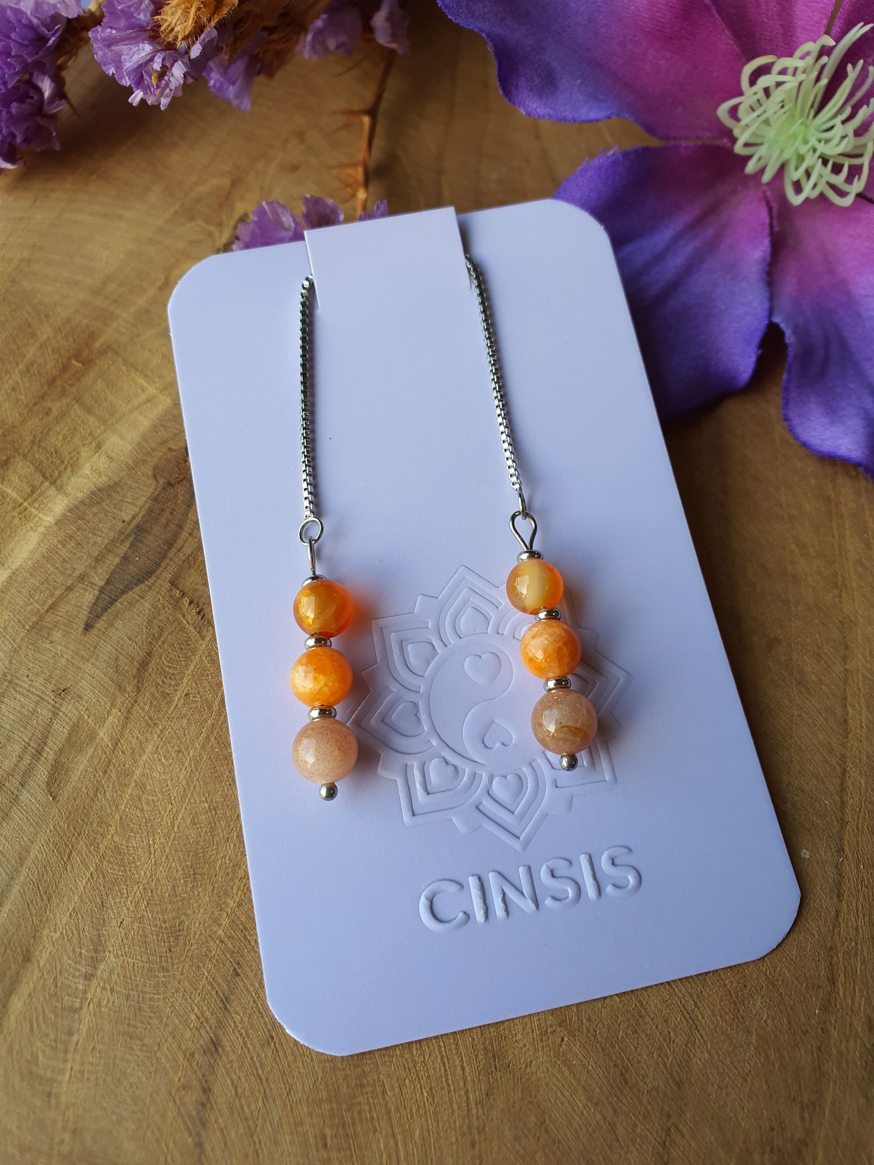 Heiligbeenchakra_edelsteen_oorhangers_rvs_zilver