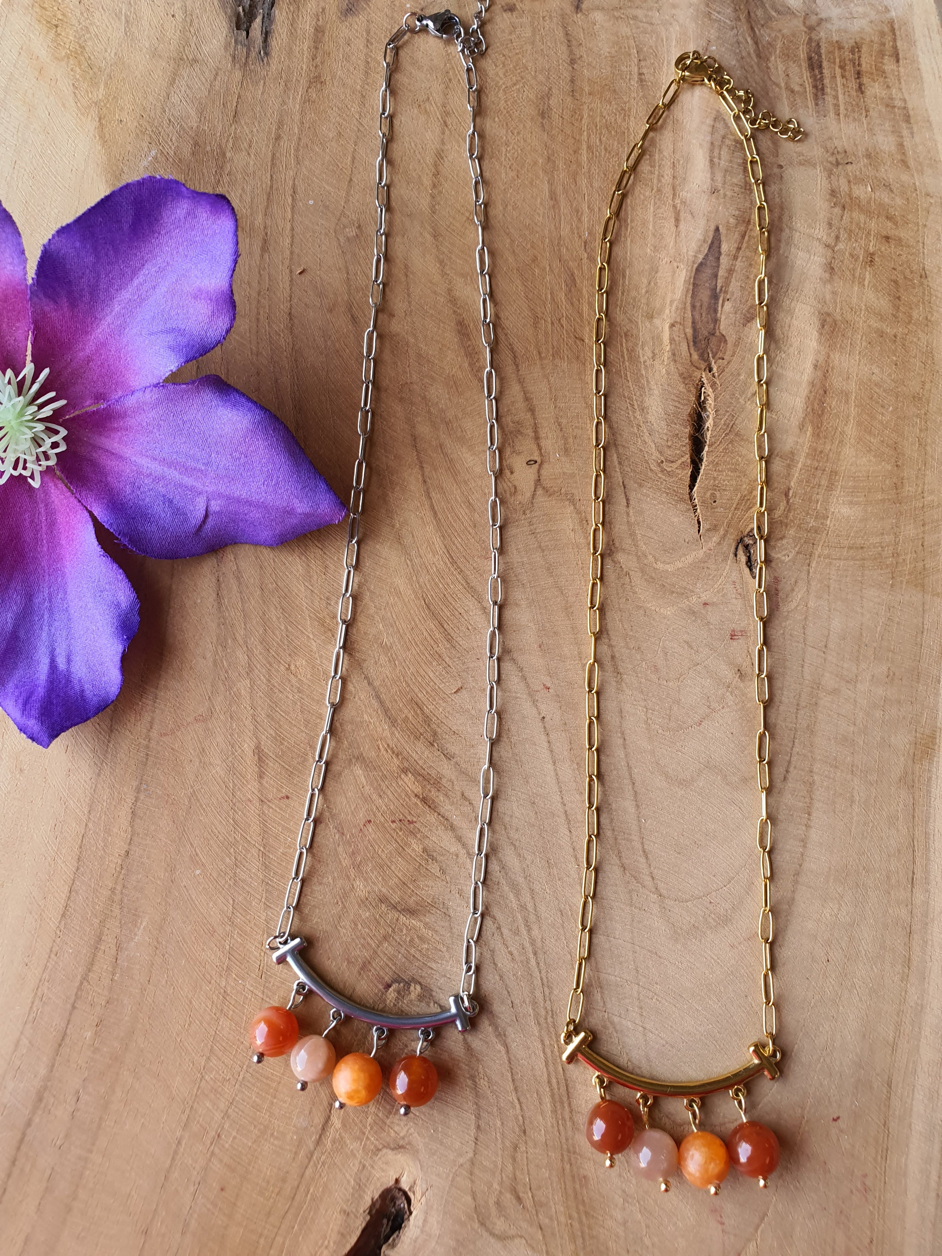 Edelstenen chakra ketting Heiligbeenchakra oftewel Sacraalchakra