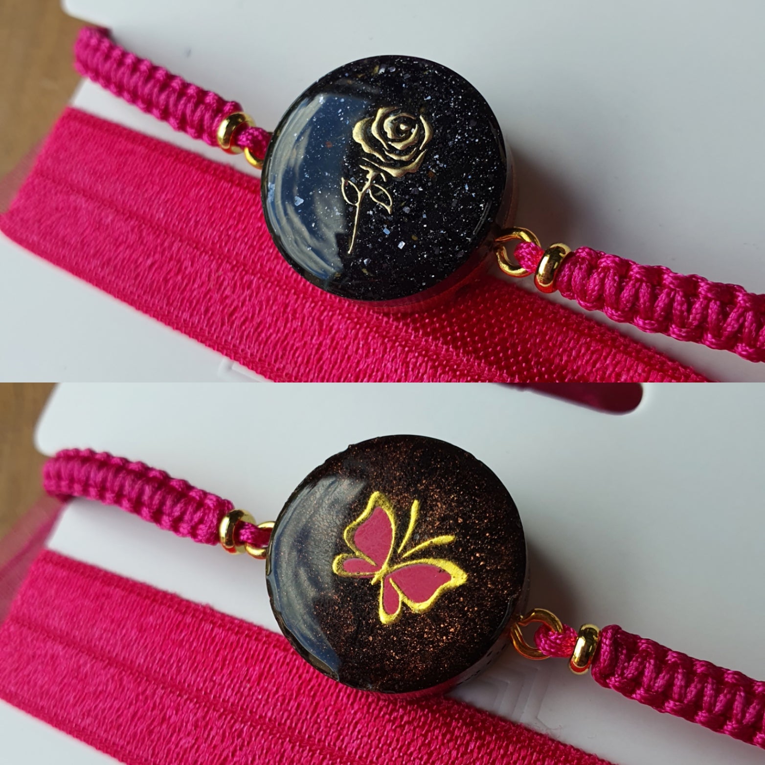 Cinsis Orgonite mix: orgonite armband 2 in 1 nr 5018