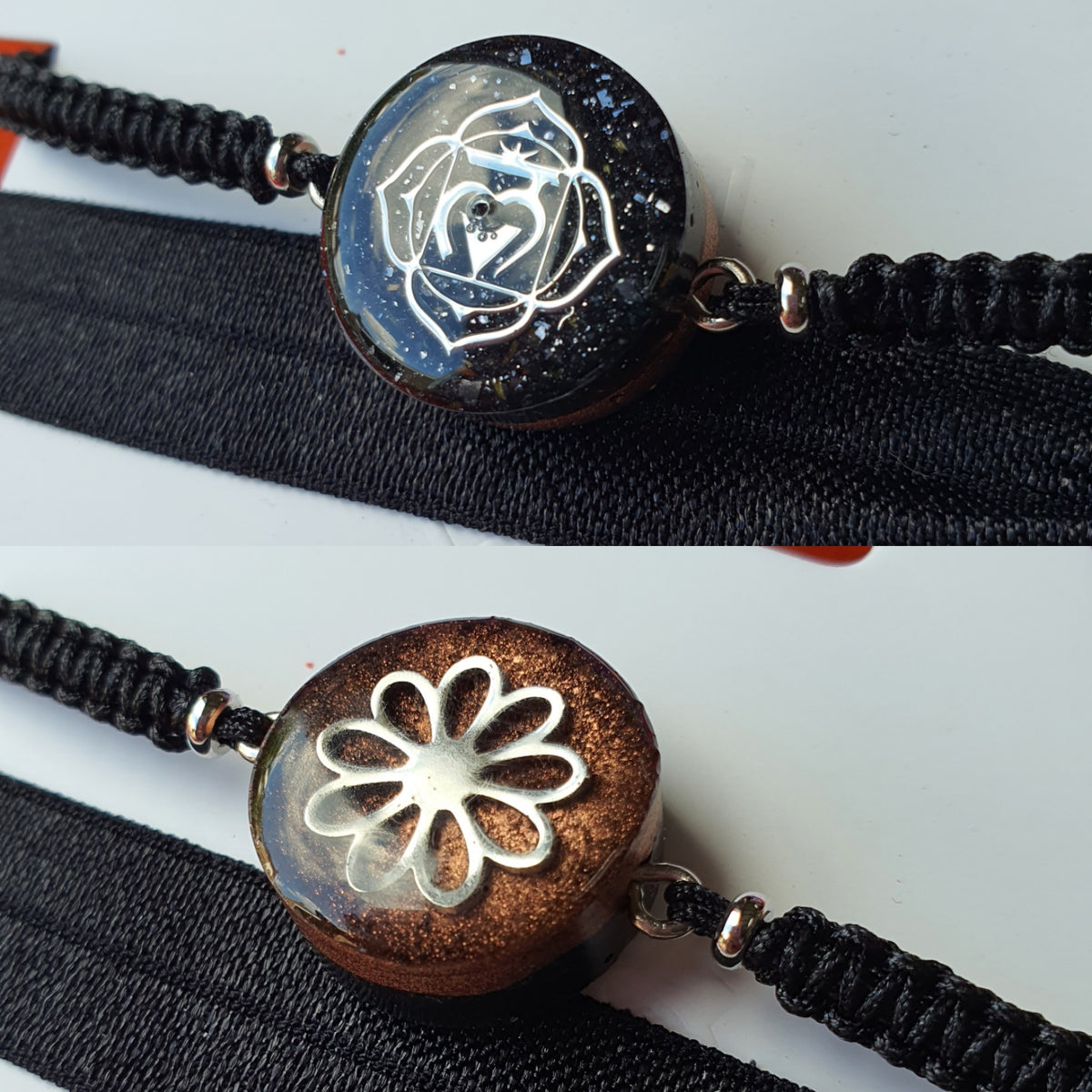 Cinsis Orgonite mix: Orgonite armband 2 in 1 nr 5009