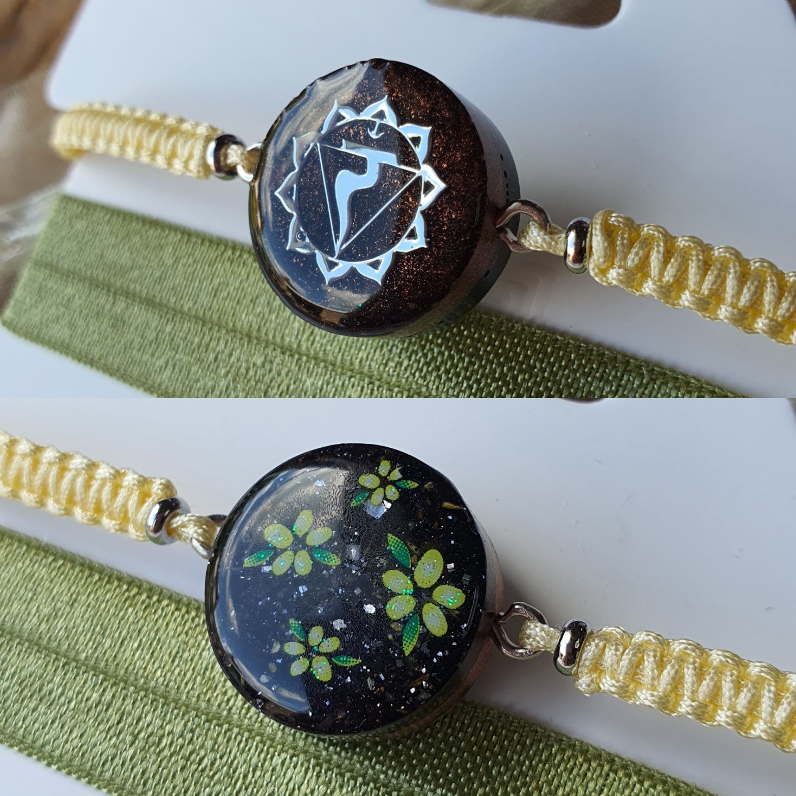 Cinsis Orgonite mix: Orgonite armband 2 in 1 nr 5012
