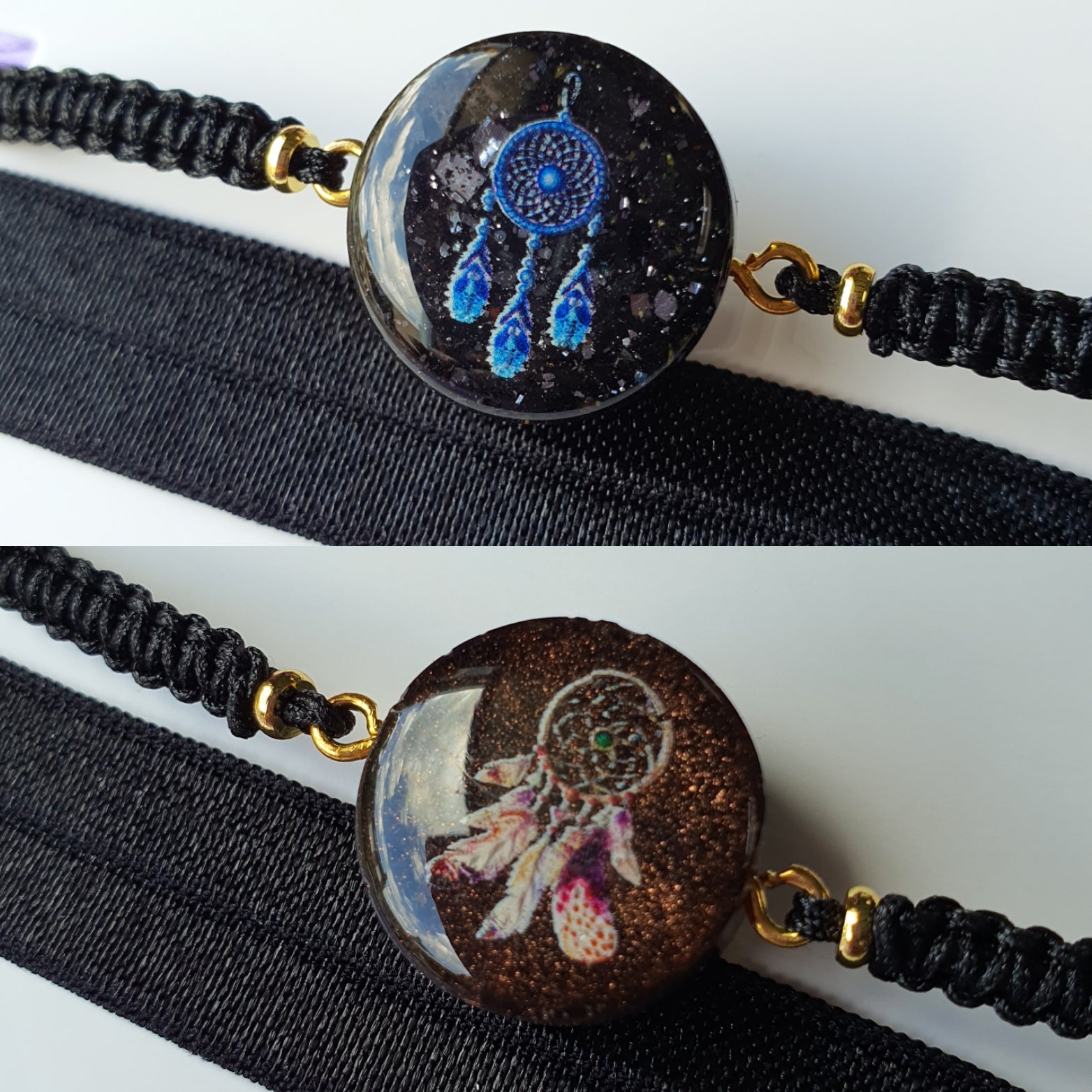 Cinsis Orgonite mix: orgonite armband 2 in 1 nr 5016