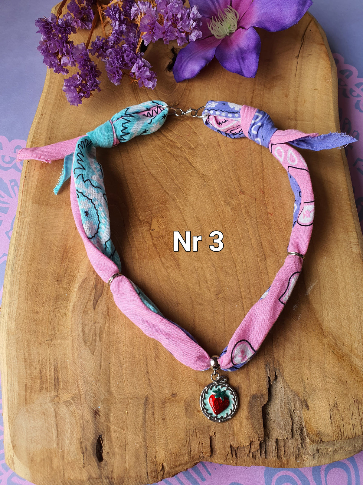 Ibiza Bandana Ketting met RVS zilver