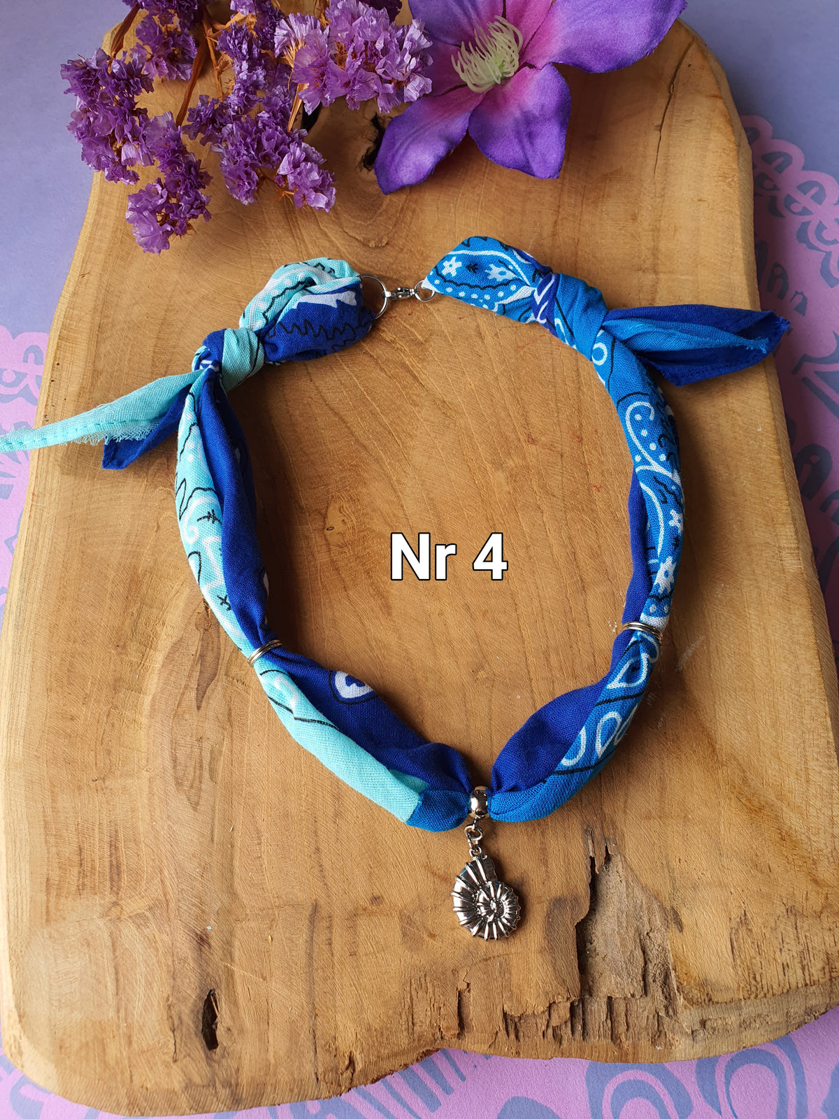 Ibiza Bandana Ketting met RVS zilver