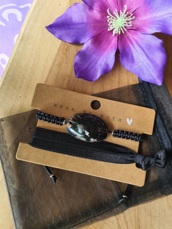 Orgonite Armband Shungiet met Bergkristal (nr 105)