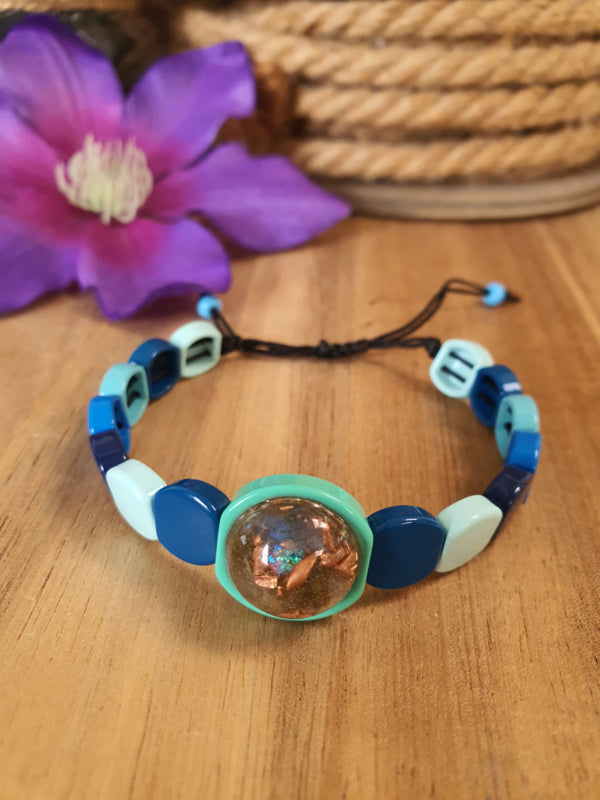 Orgonite Emaille Armband Labradoriet ( nr 40)