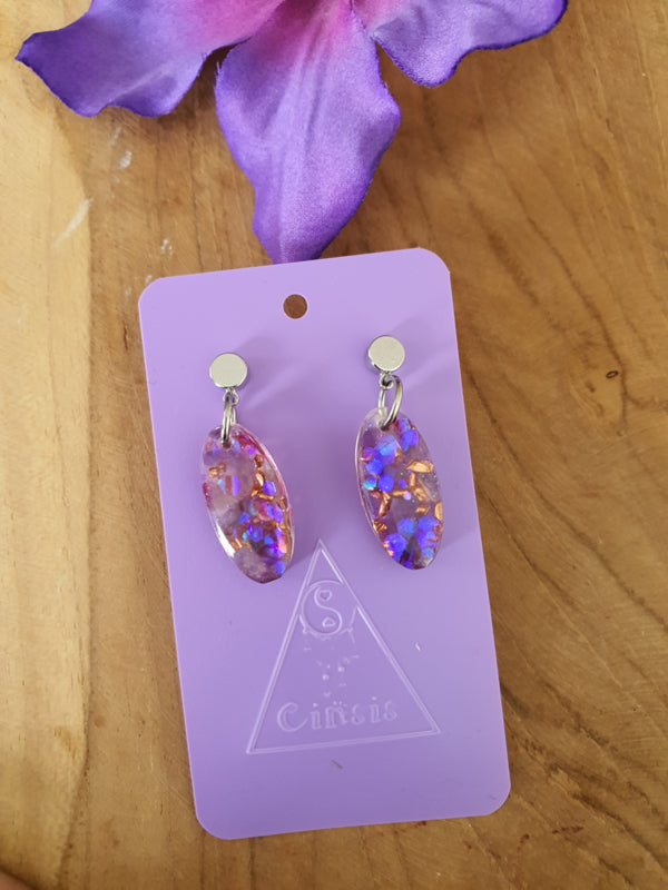 Orgonite Oorbellen Amethist (nr 9)